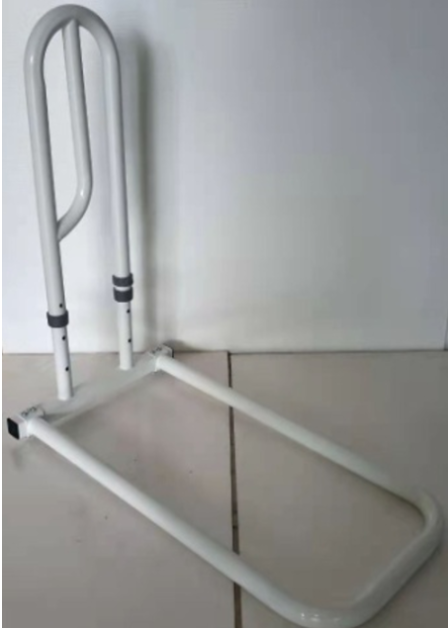 Bedside Safety Rail with Steel Tubing and Secure Bed Strap