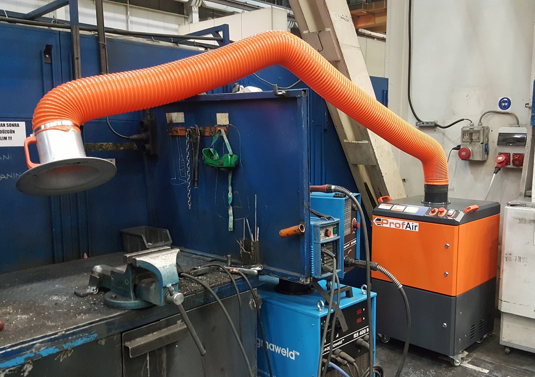 Kaynak Dumanı Emiş Makina 1200m3/h Tek Kollu