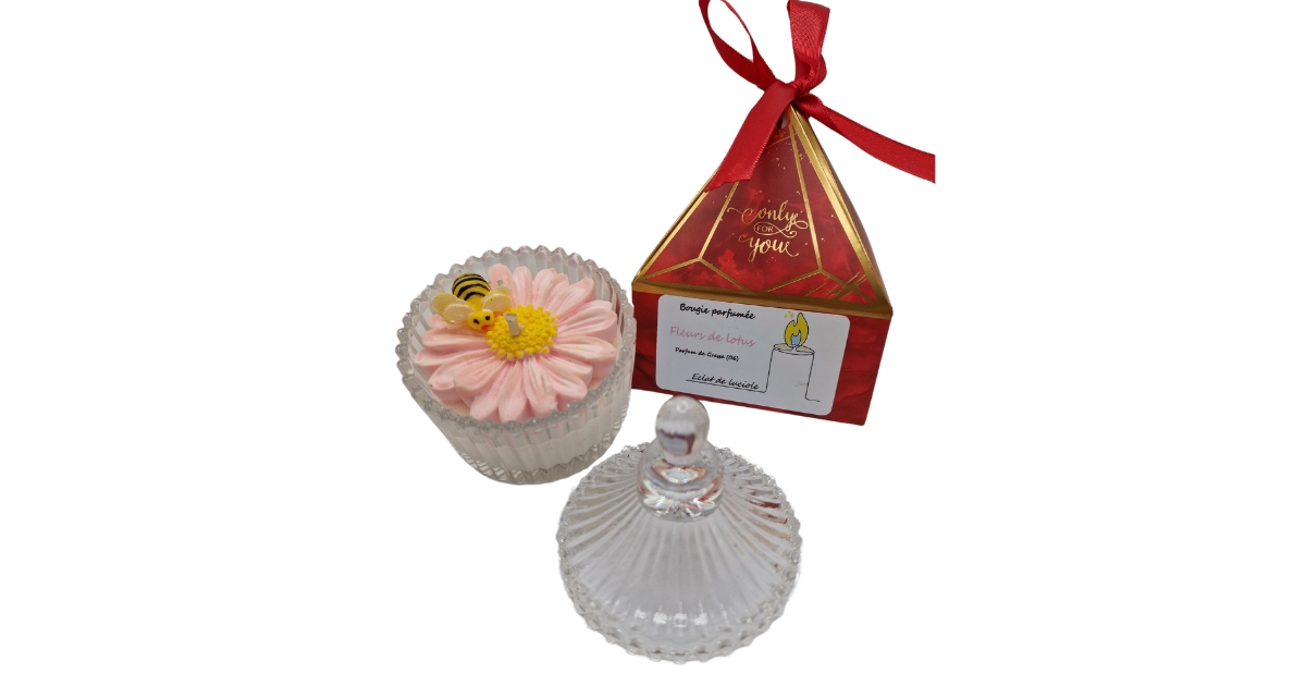 Bougie fleur de lotus