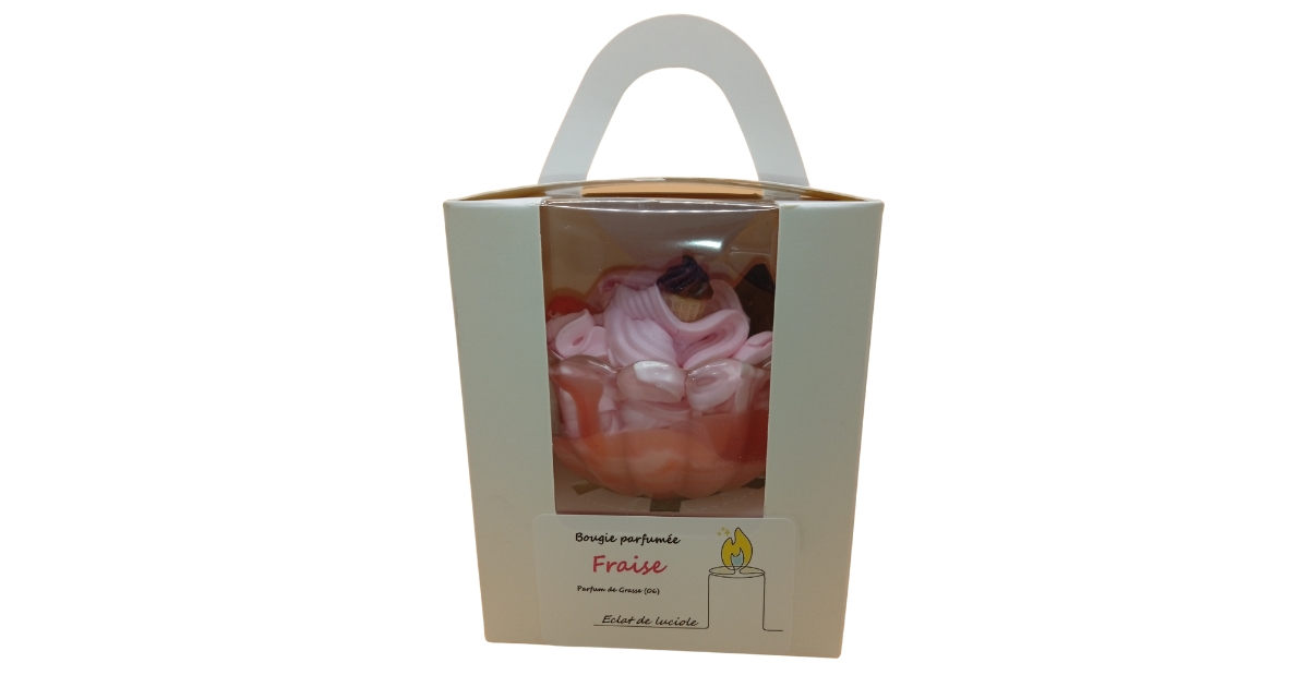 Bougie fraise melba