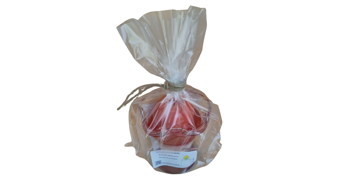 Bougie pomme d'amour