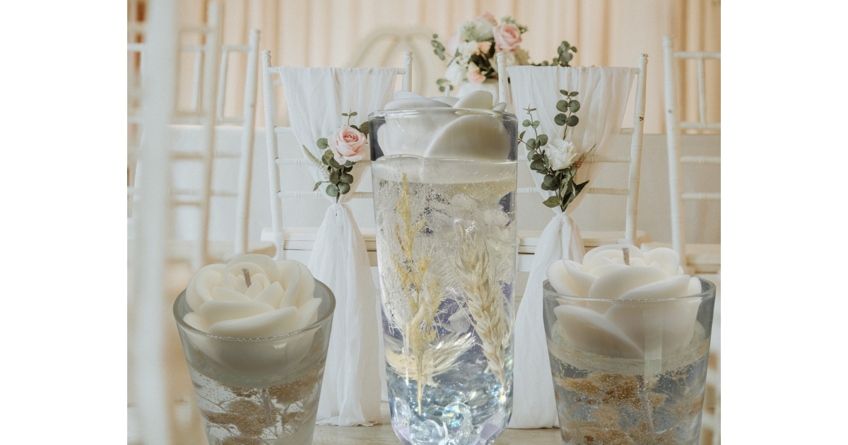 Bougie décorative cadeau de mariage