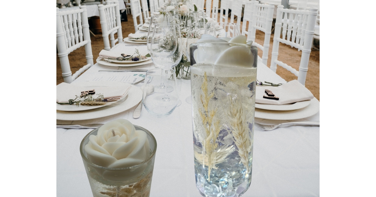 Bougie décorative cadeau de mariage