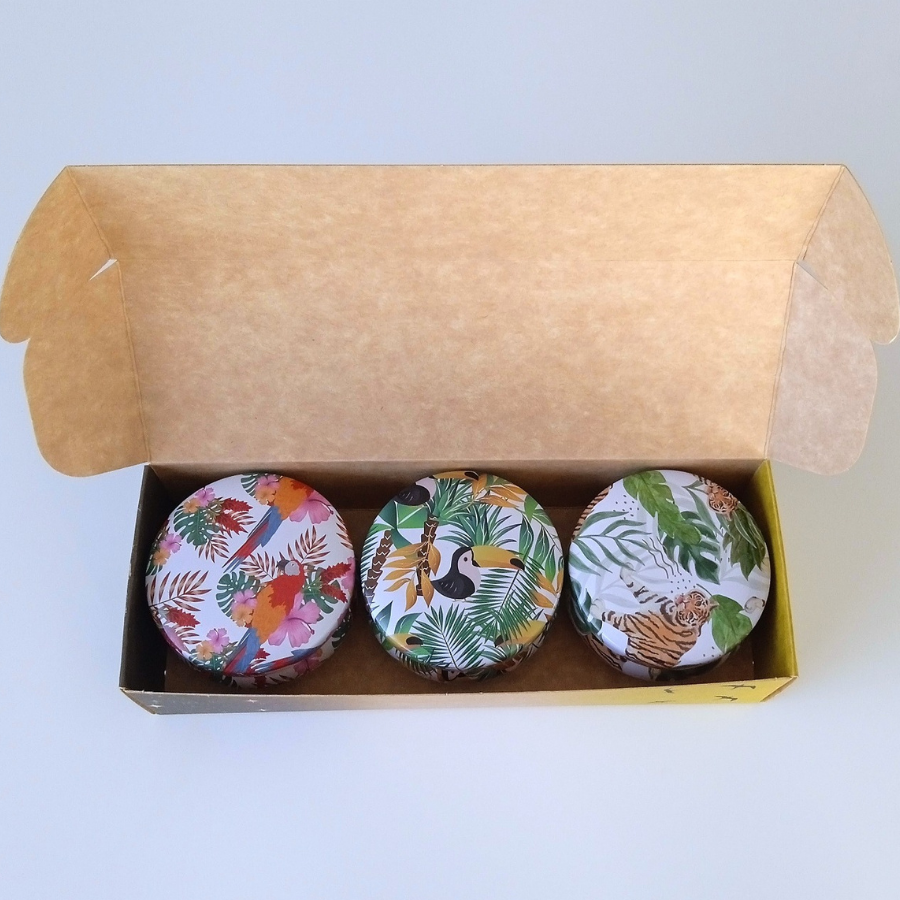 Coffret 3 bougies parfumées : Chic - Bouquet solaire - White sand beach -  Parfum des parfumeries de Grasse(France)