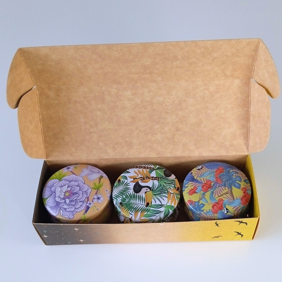 Coffret 3 bougies parfumées : Ibiza party - Bouquet solaire - Reflection - Parfum des parfumeries de Grasse(France)