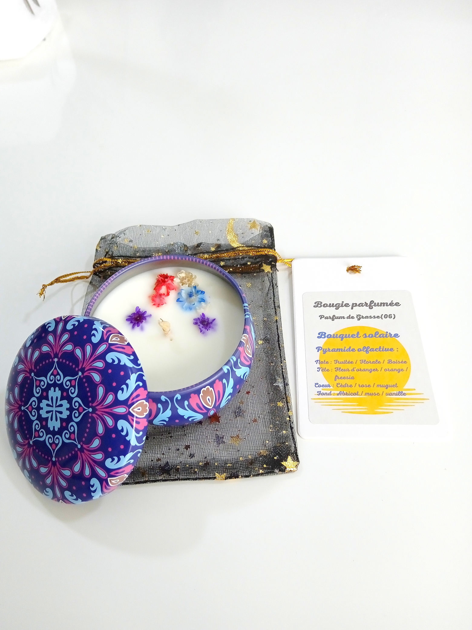 Bougie Bouquet solaire