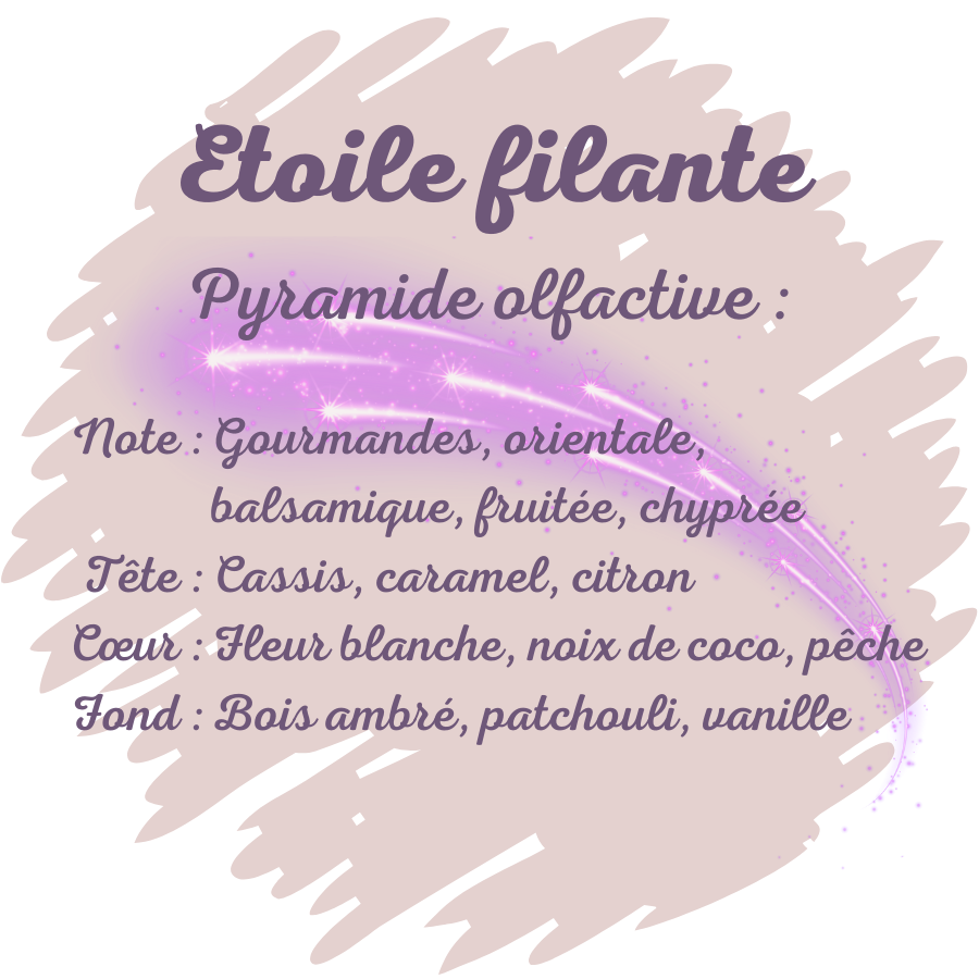 Bougie Etoile filante