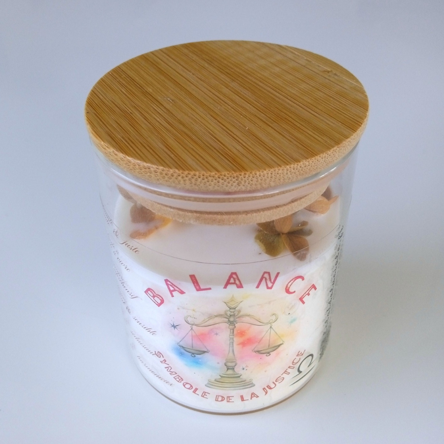 Bougie signe astrologique : Balance