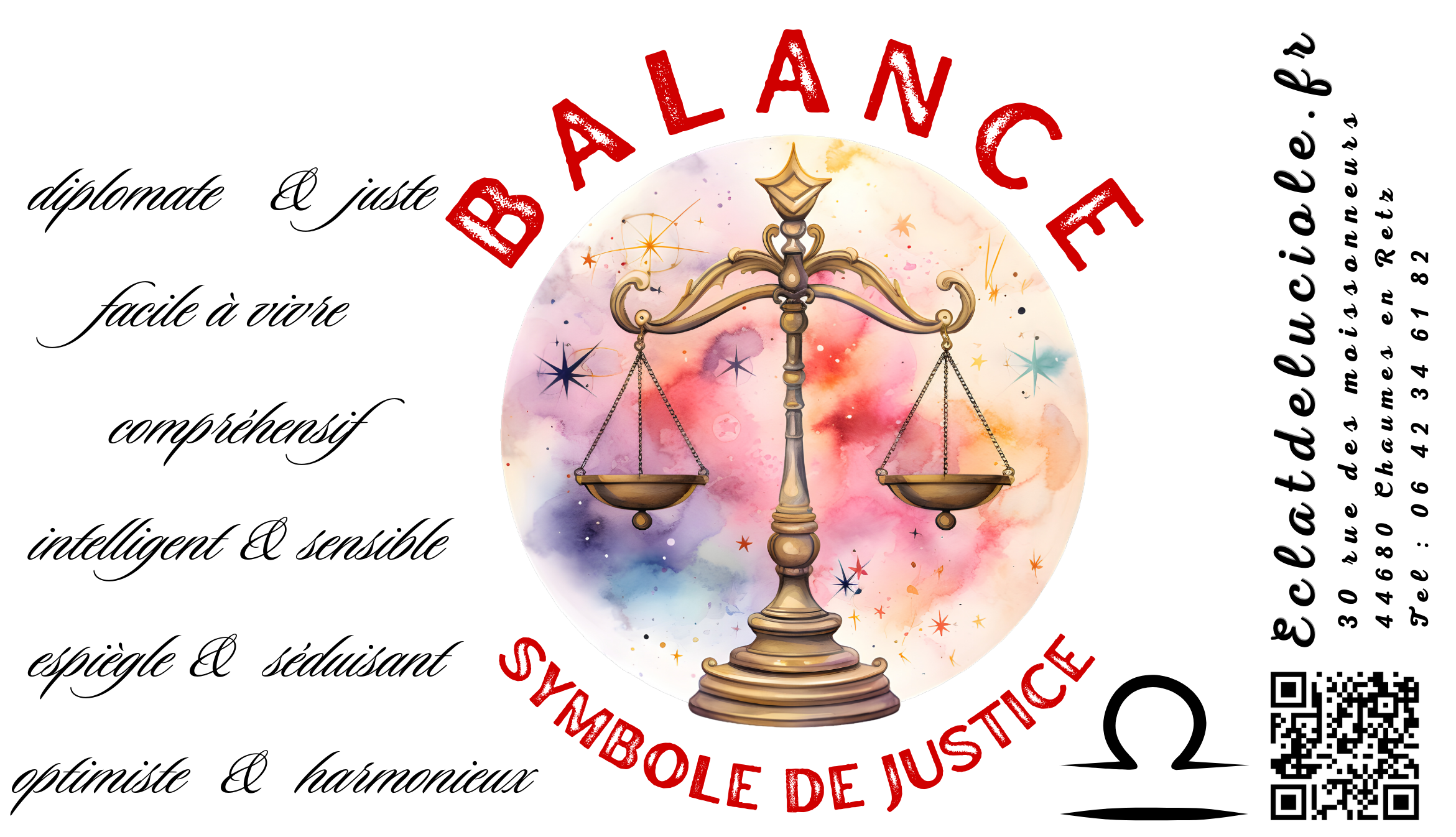 Bougie signe astrologique : Balance