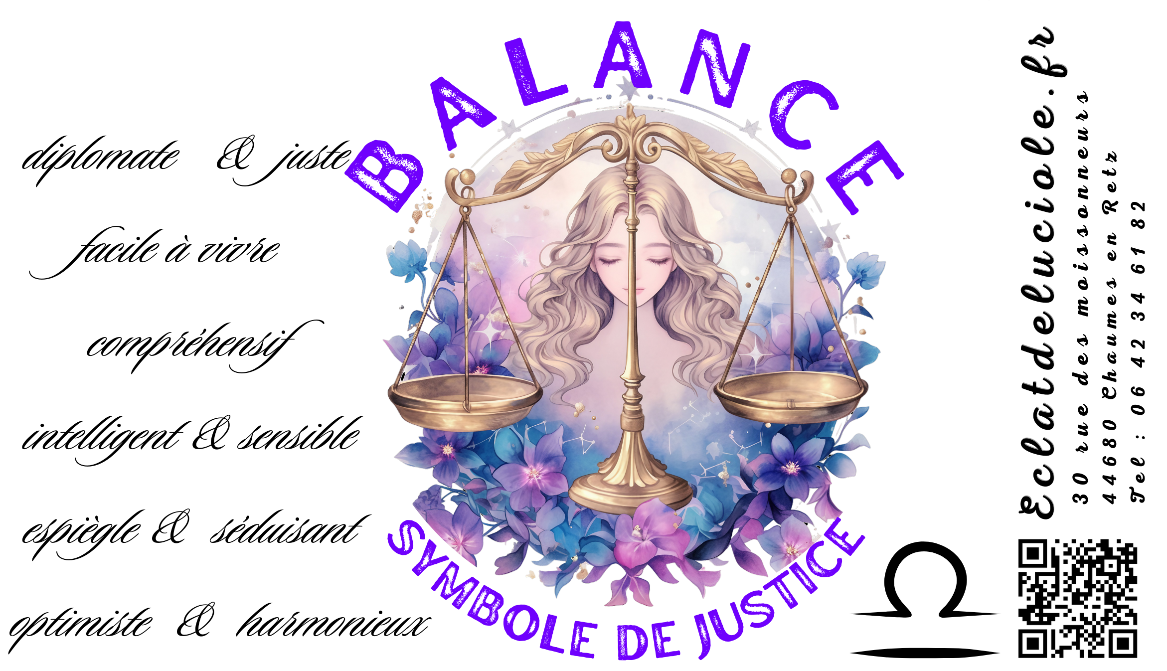 Bougie signe astrologique : Balance