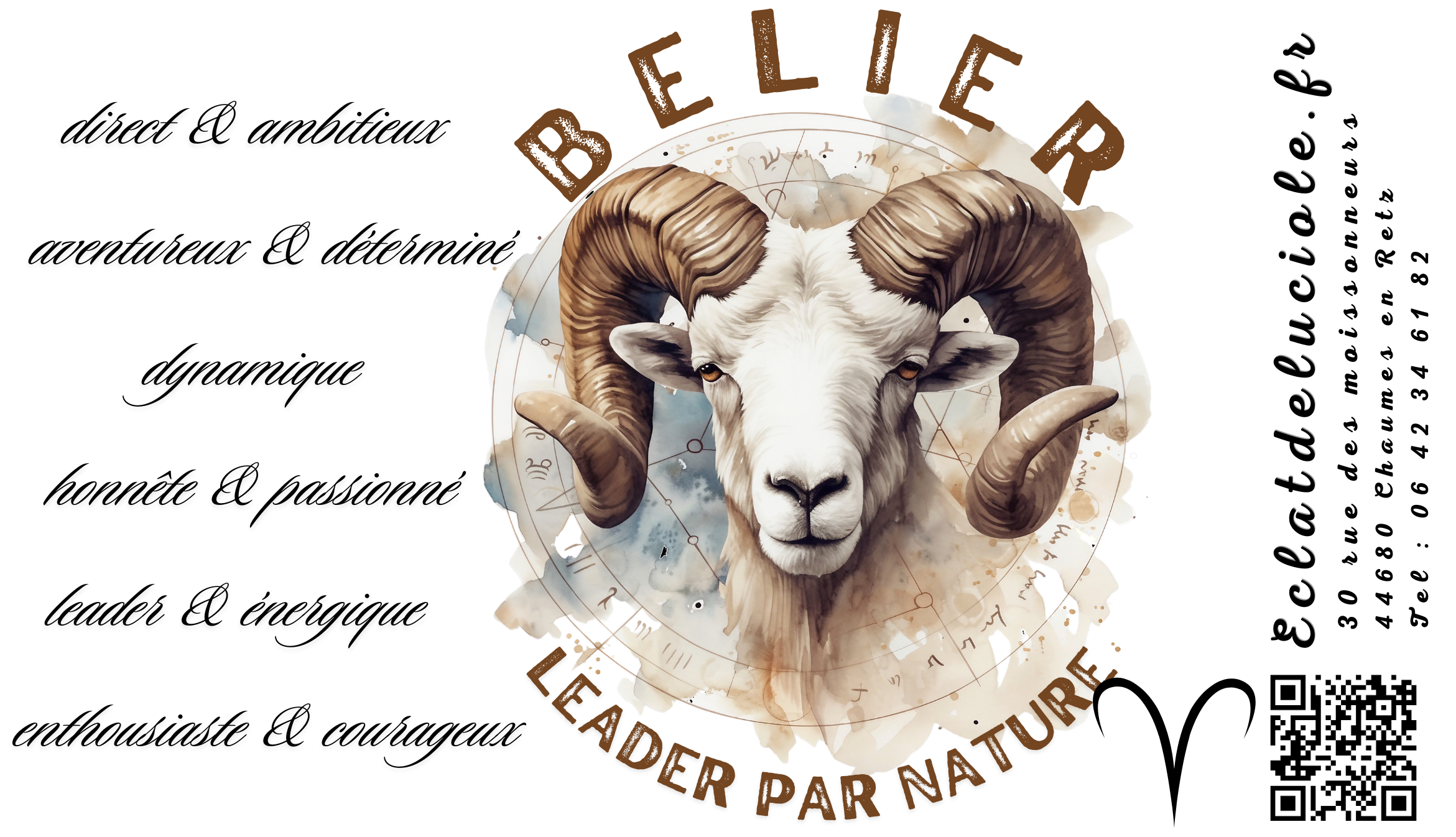 Bougie signe astrologique : Bélier