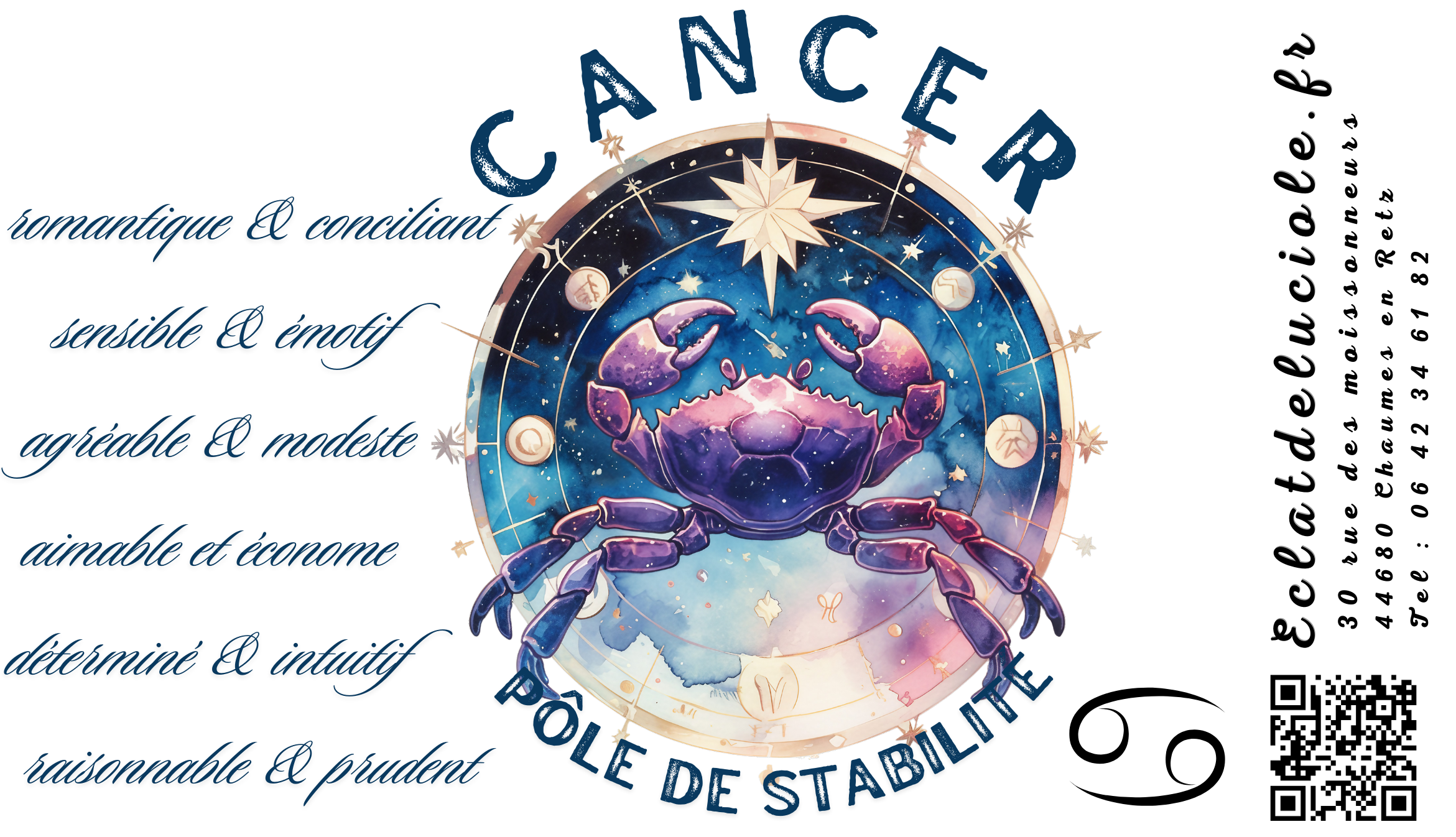 Bougie signe astrologique : Cancer