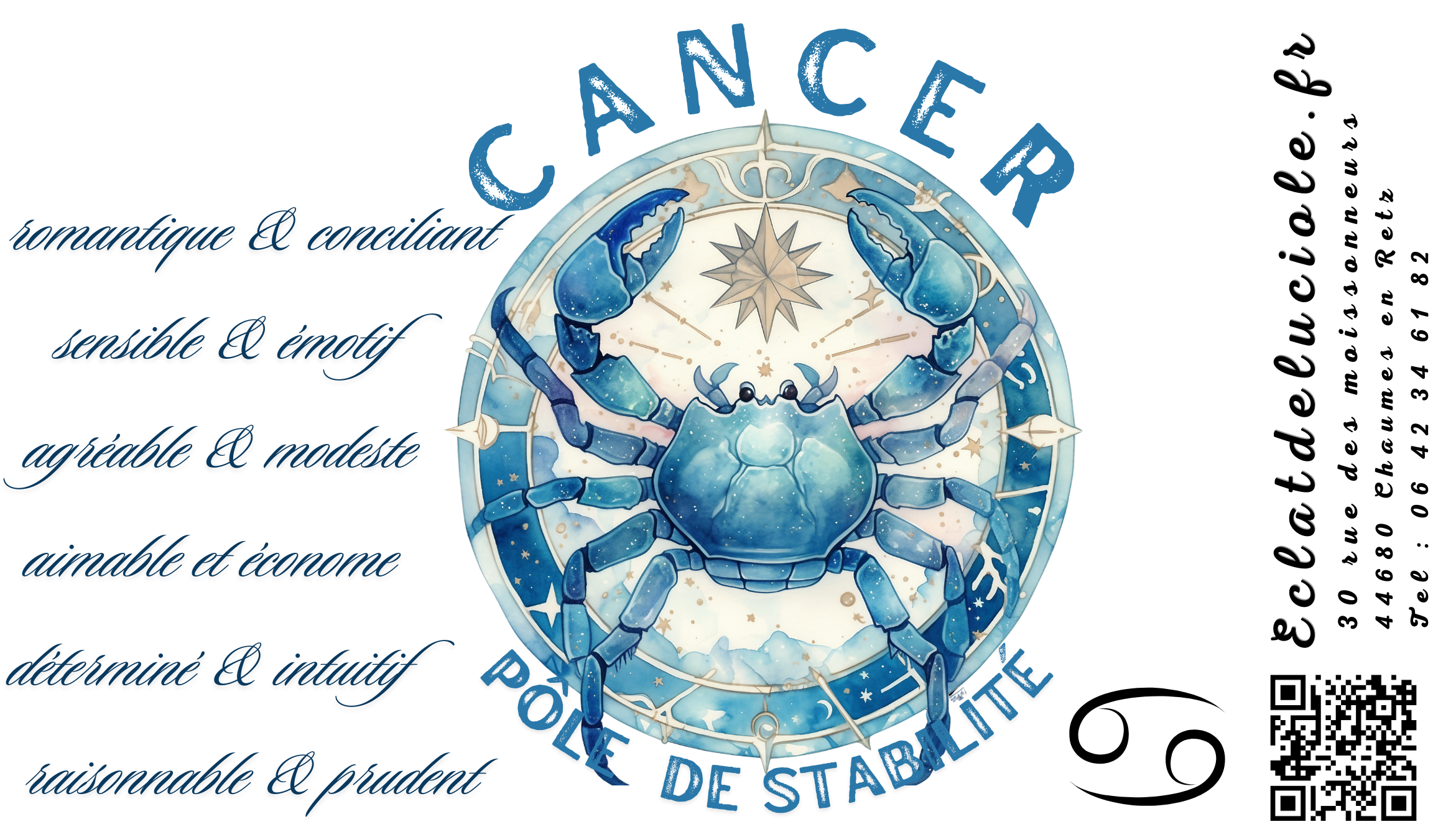 Bougie signe astrologique : Cancer