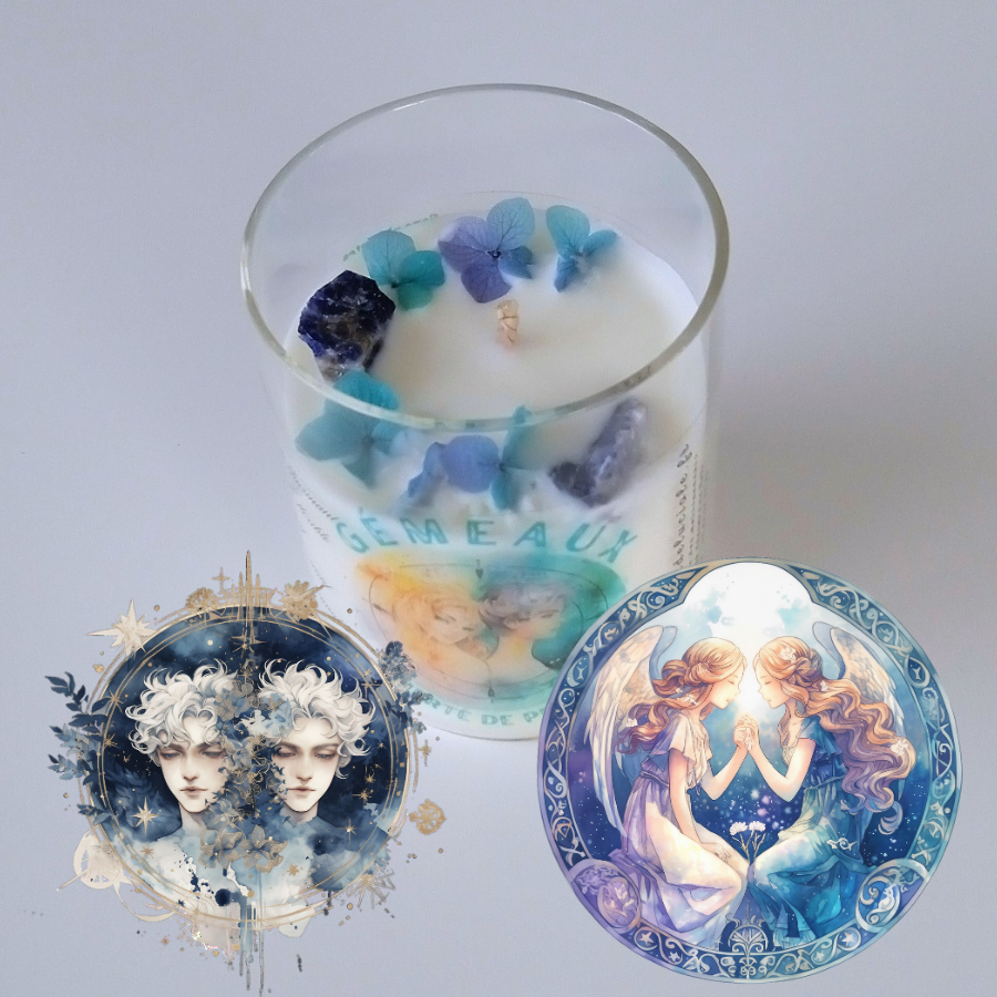 Bougie signe astrologique : Gémeaux