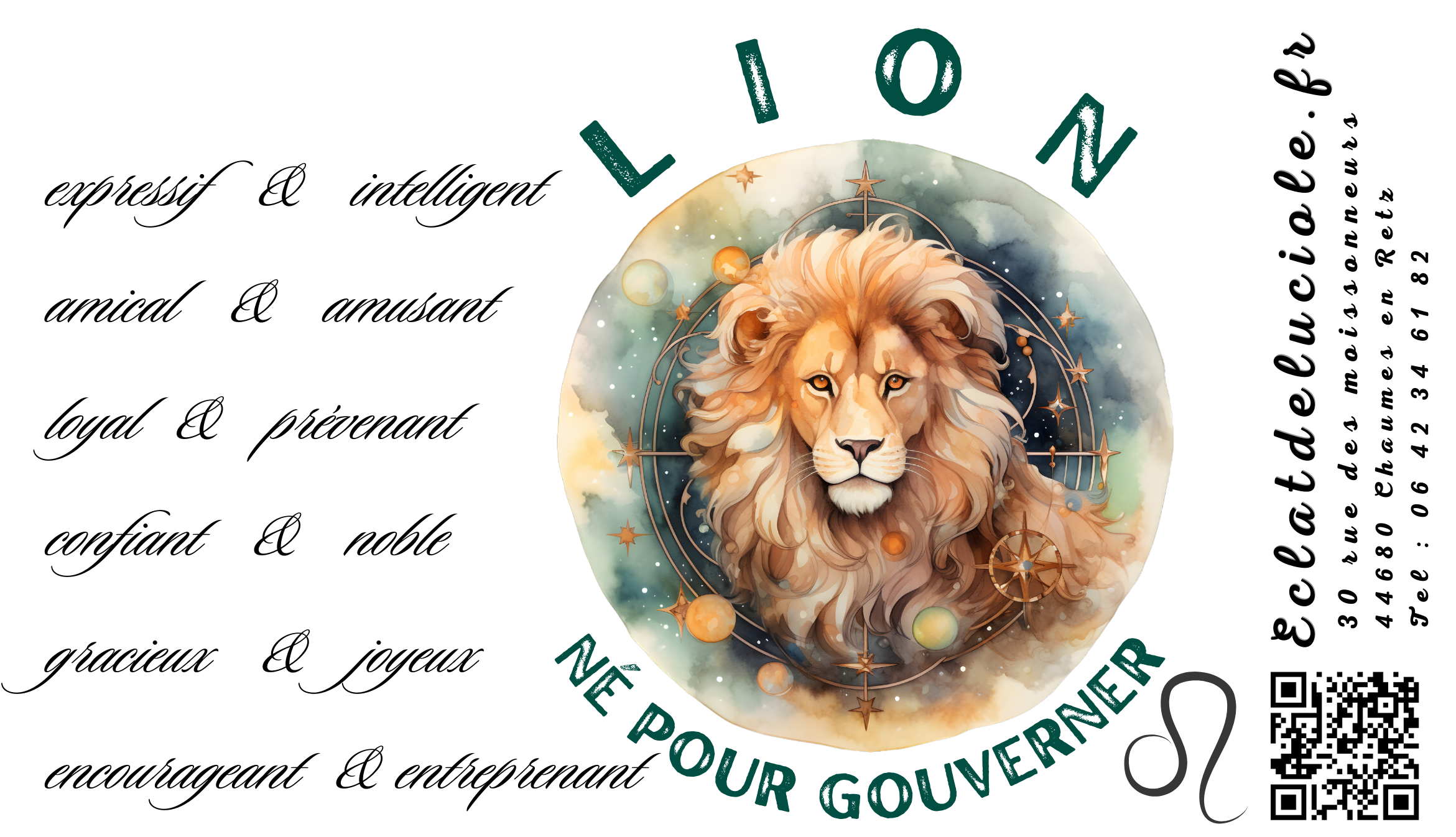 Bougie signe astrologique : Lion