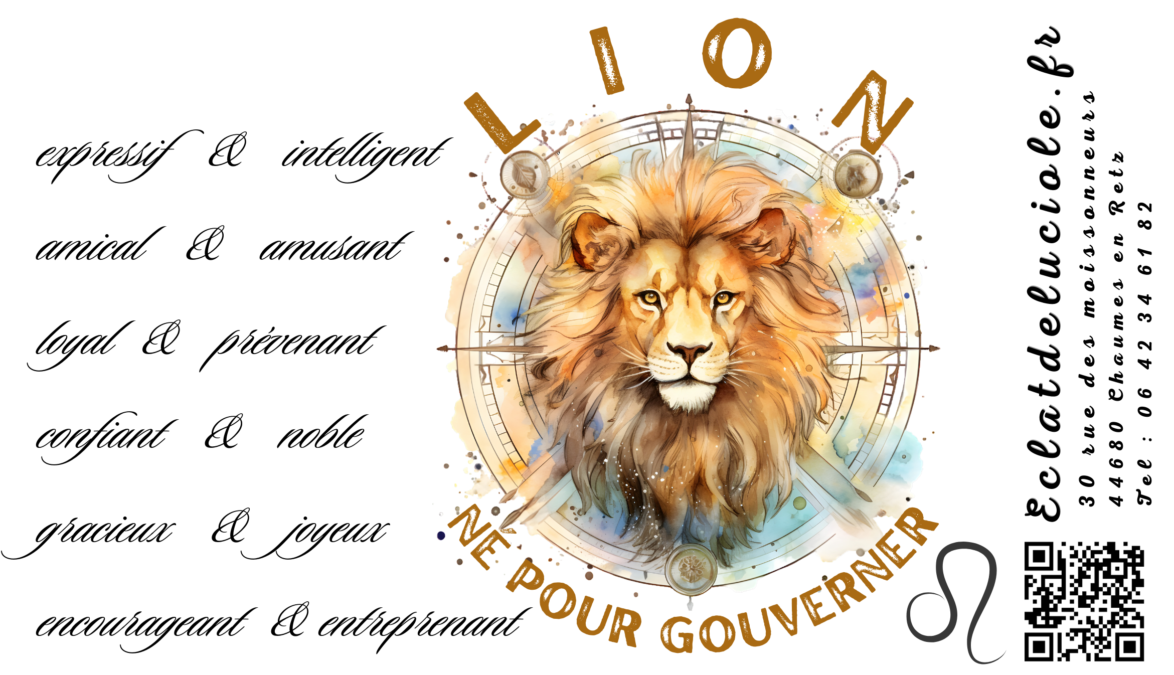 Bougie signe astrologique : Lion