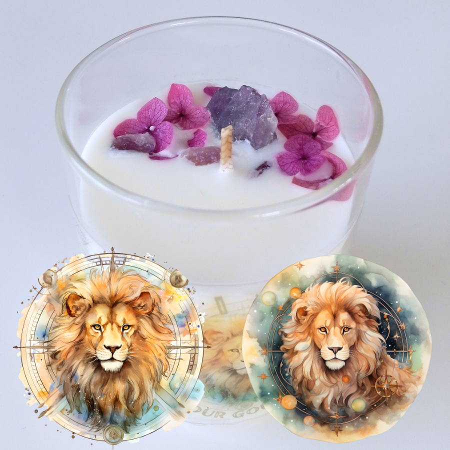 Bougie signe astrologique : Lion