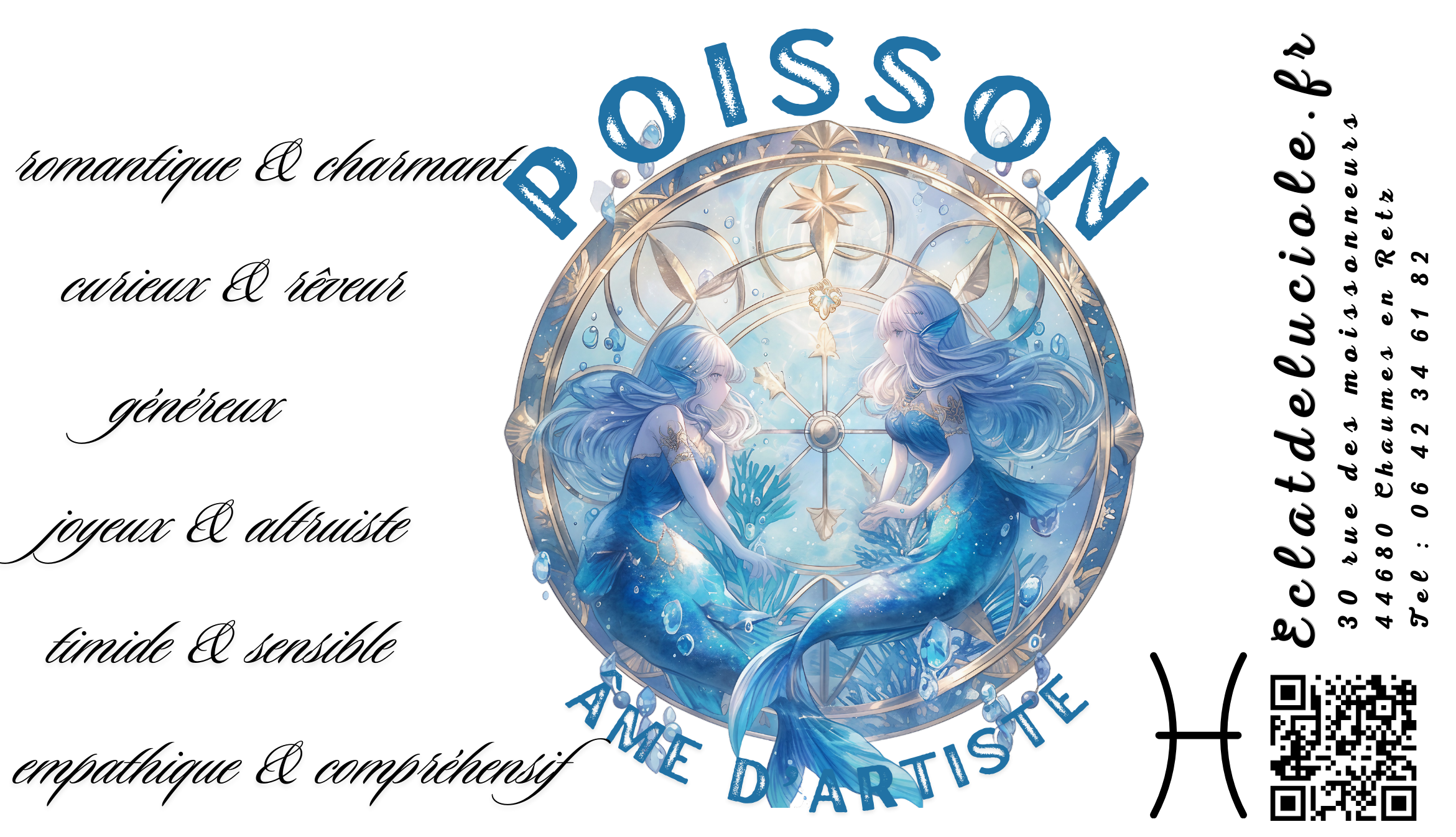 Bougie signe astrologique : Poisson