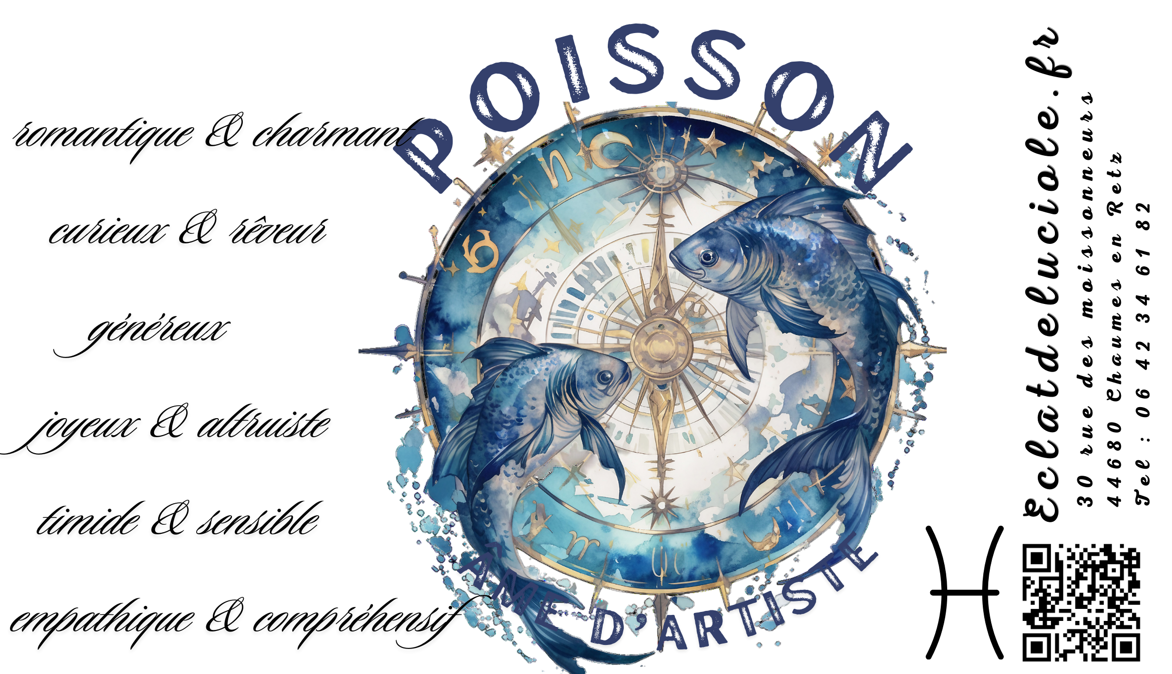 Bougie signe astrologique : Poisson