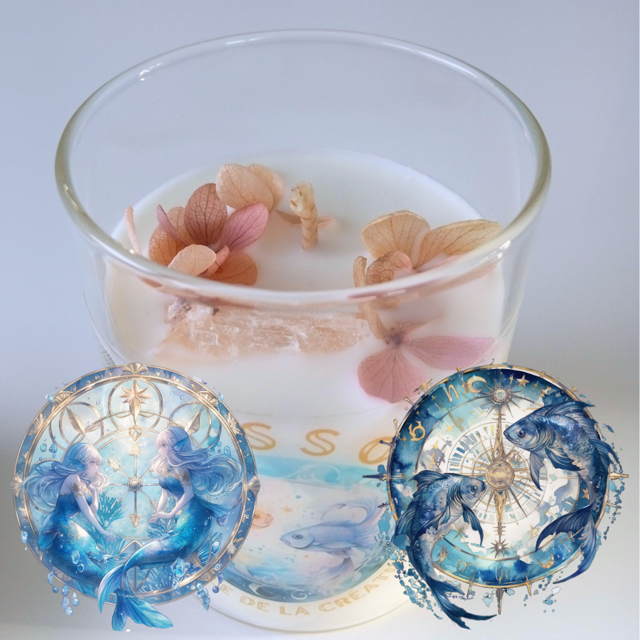 Bougie signe astrologique : Poisson