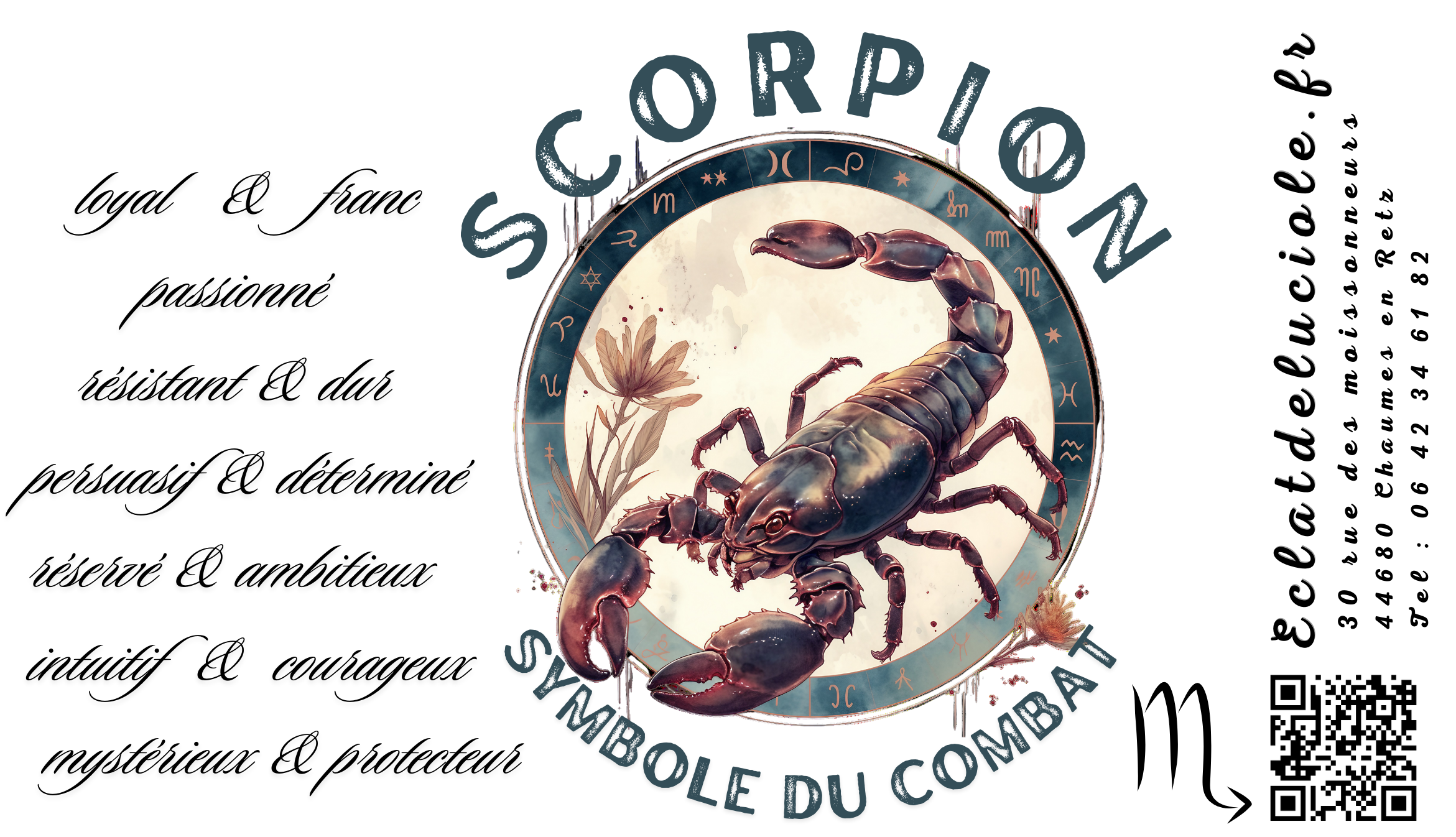 Bougie signe astrologique : Scorpion