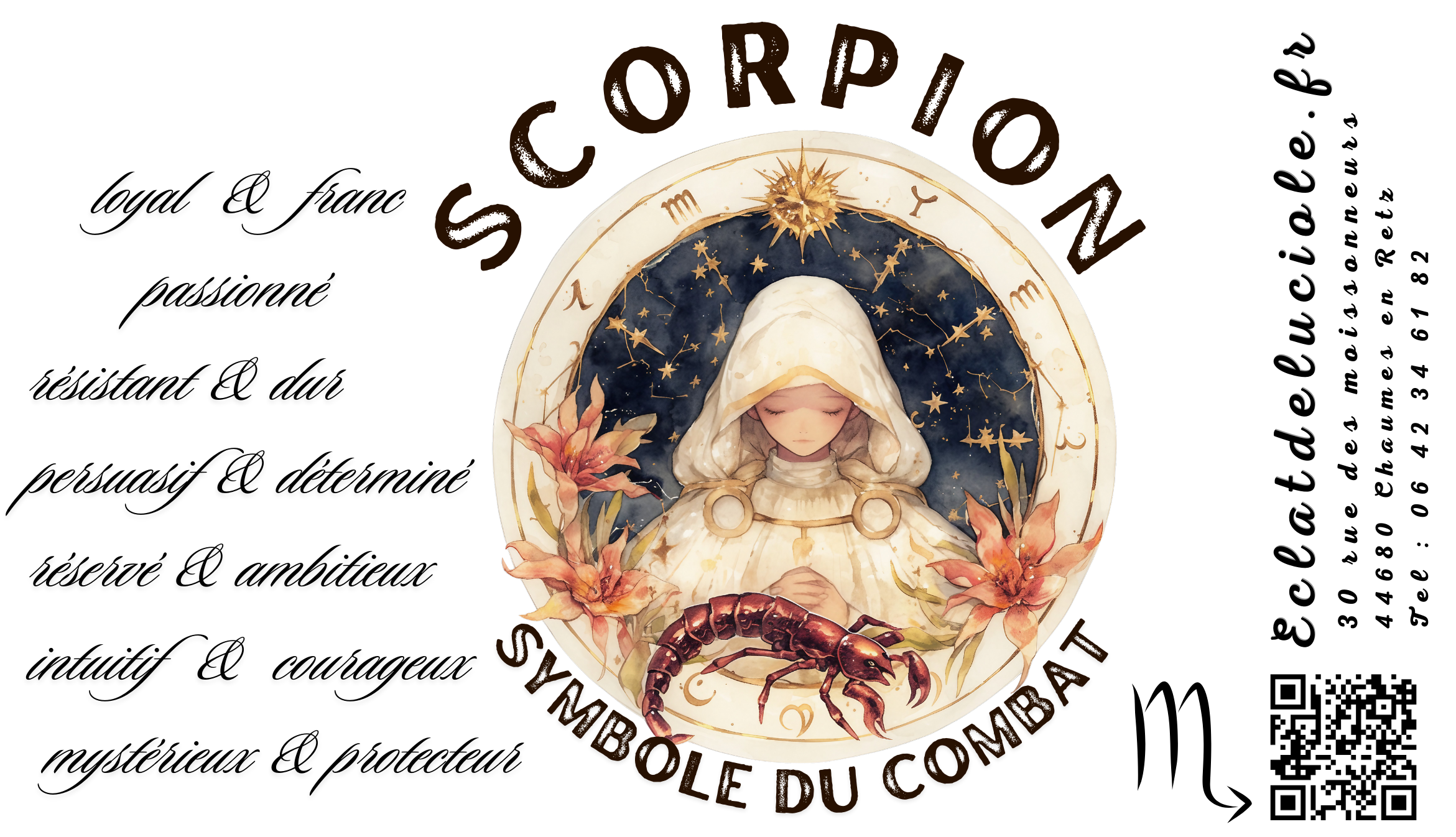 Bougie signe astrologique : Scorpion