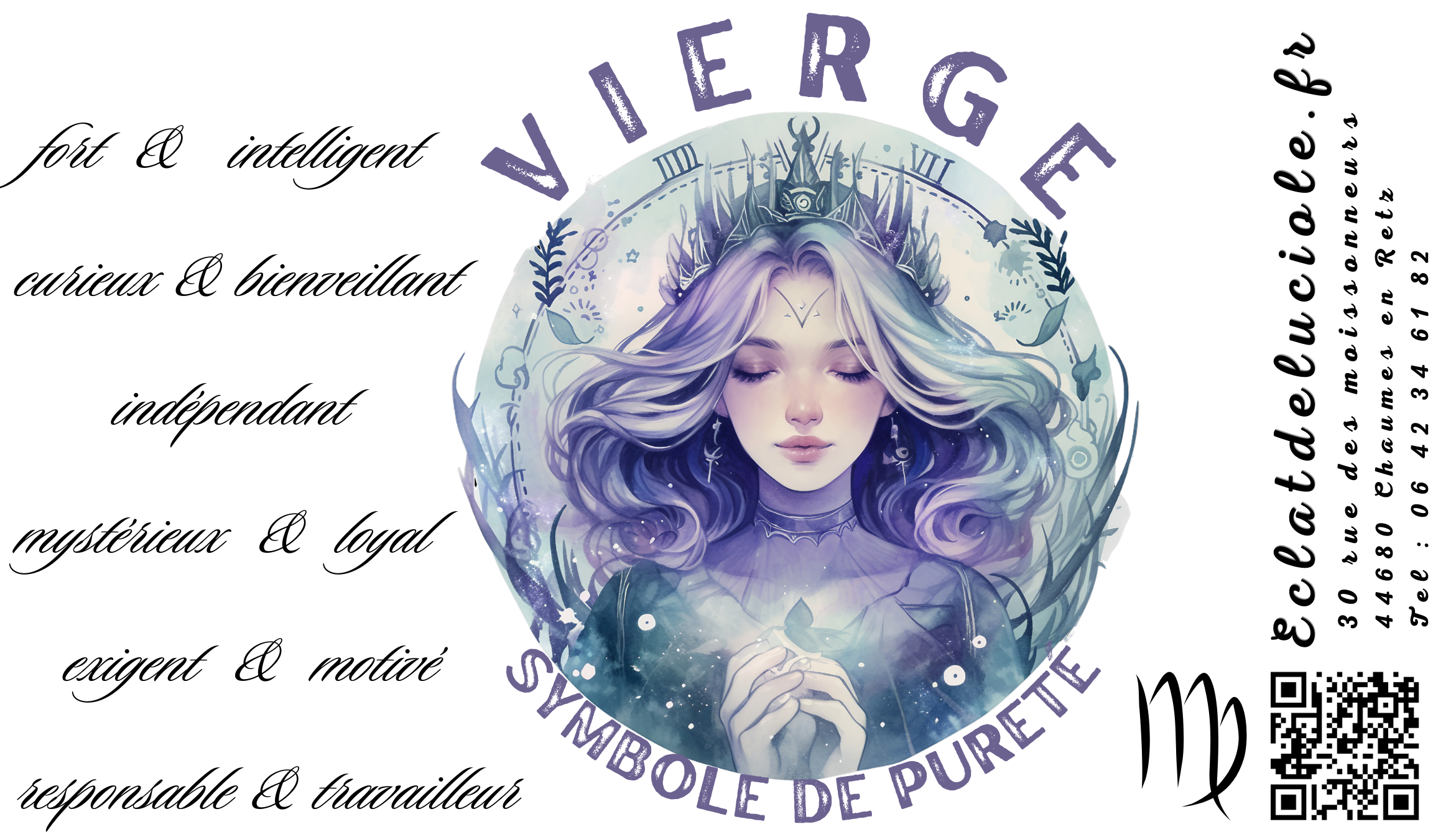 Bougie signe astrologique : Vierge