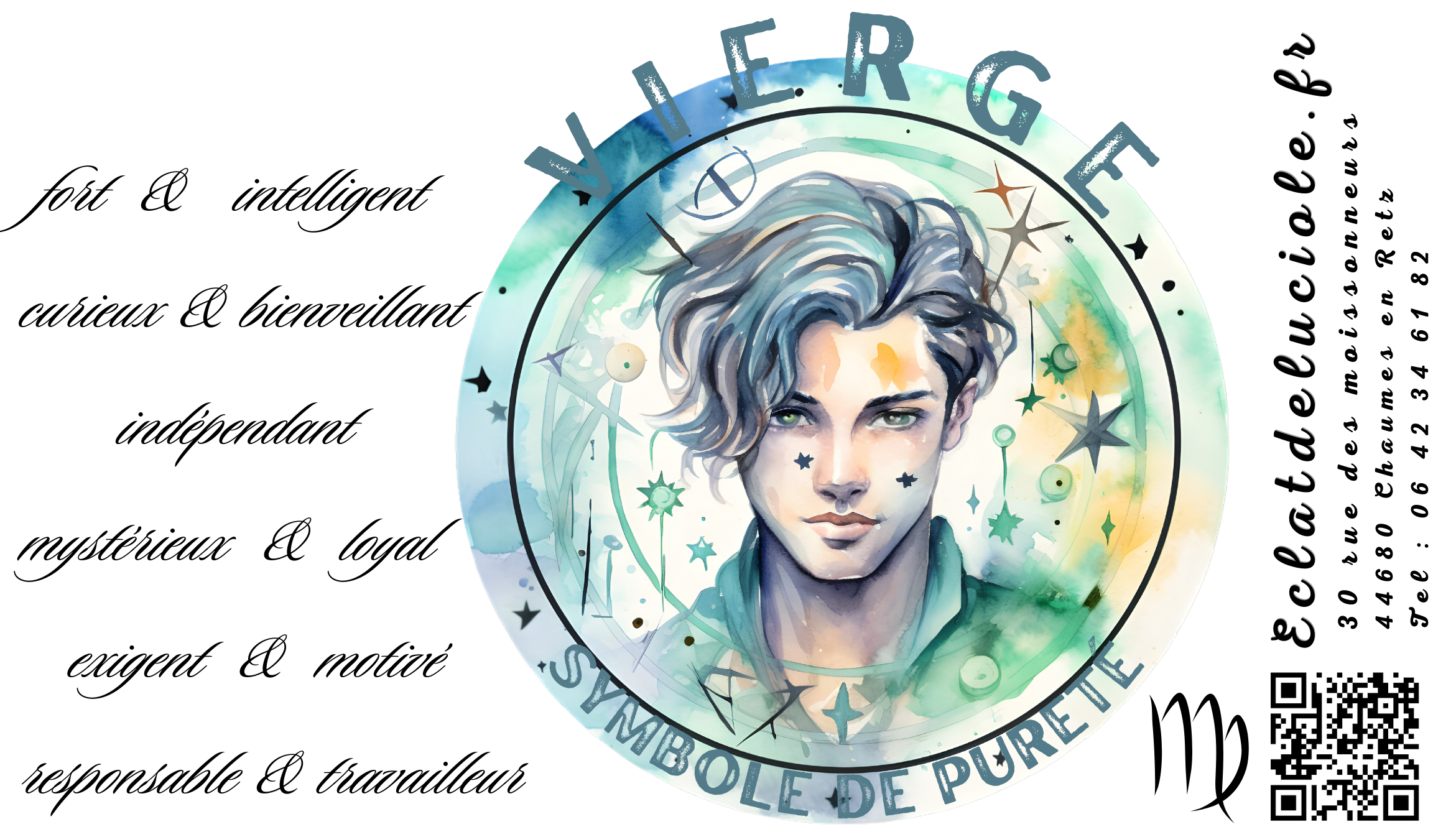 Bougie signe astrologique : Vierge