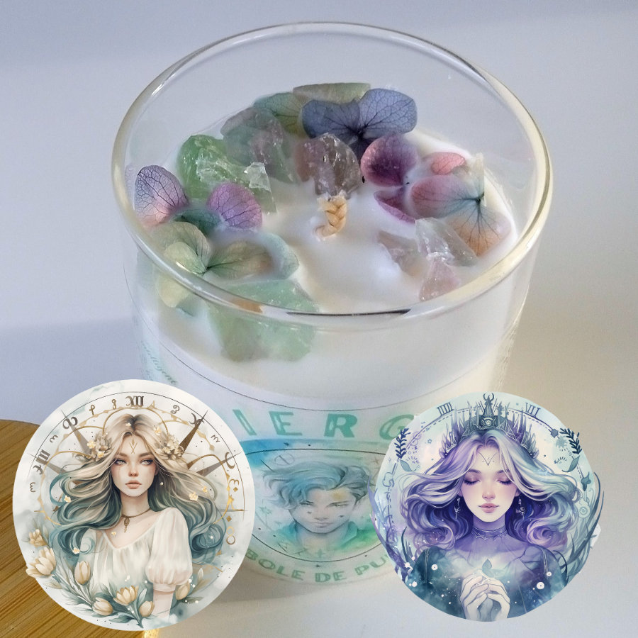 Bougie signe astrologique : Vierge