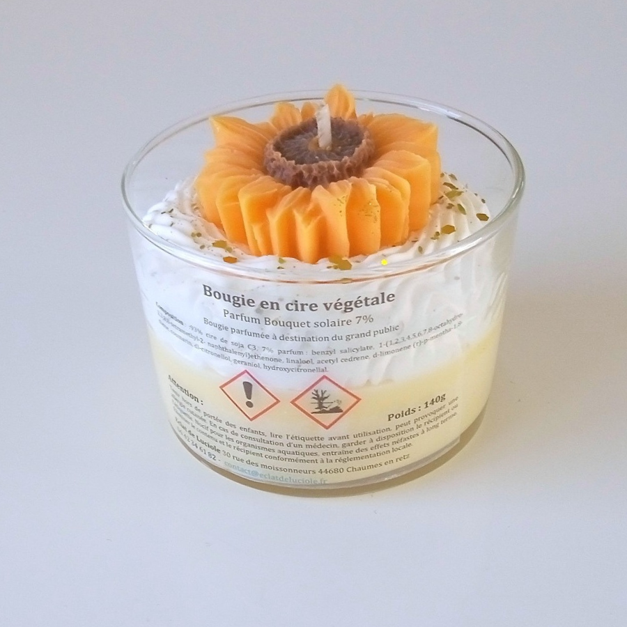 Bougie gourmande Bouquet Solaire