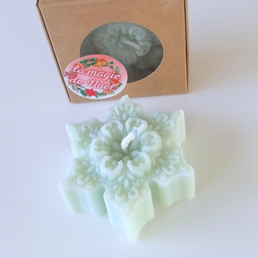 Bougie fantaisie la magie de Noël