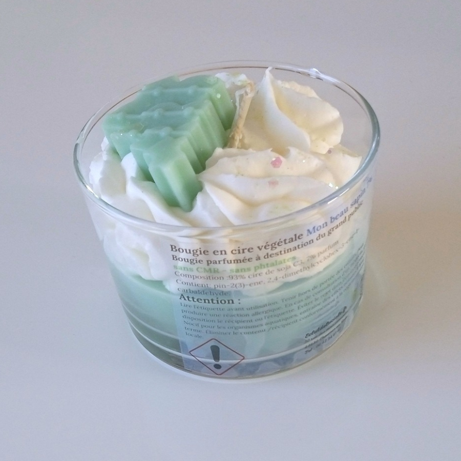 Bougie gourmande "mon beau sapin"