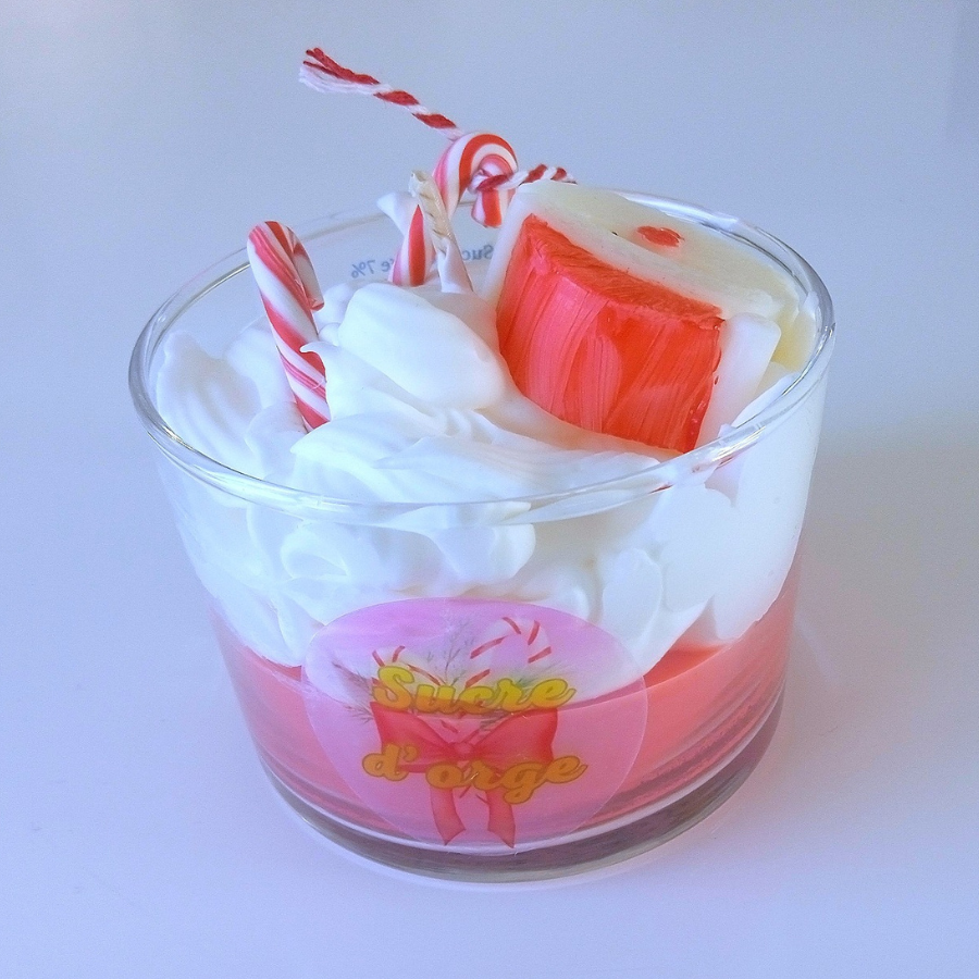 Bougie gourmande "sucre d'orge"