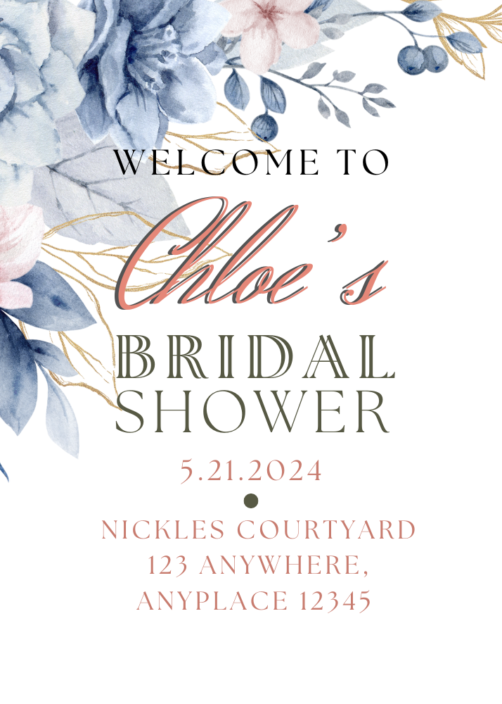 White floral Bridal Shower 