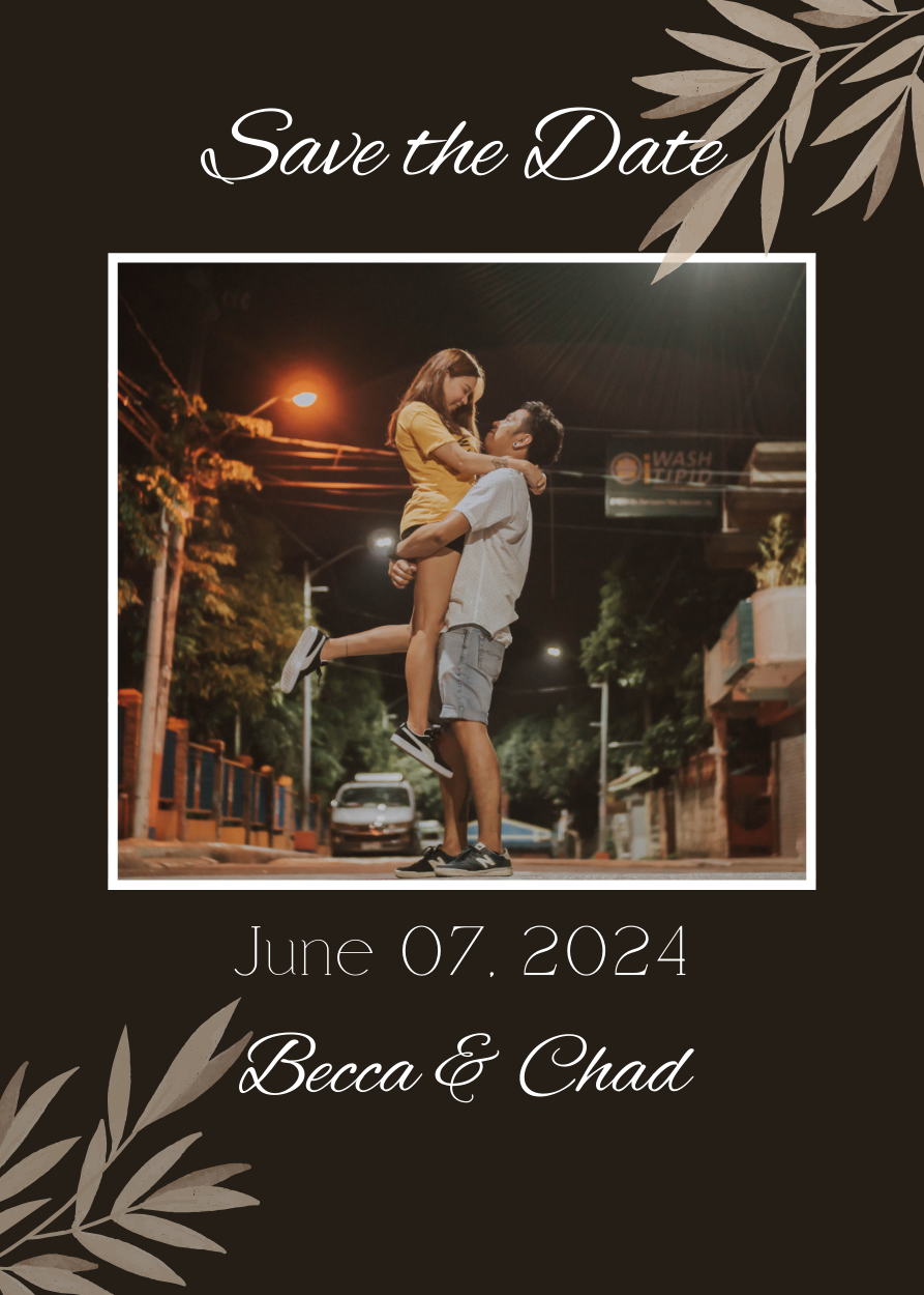 Street Scene Save the Date