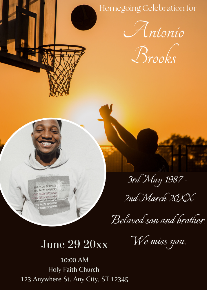 Sunset basketball obituary