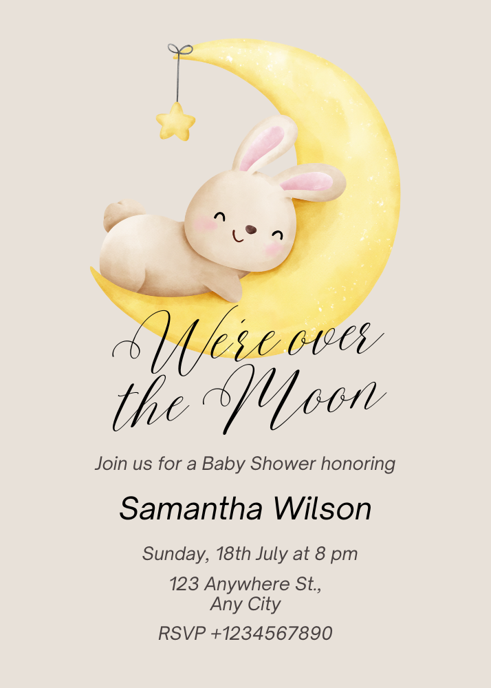 Beige Over the Moon