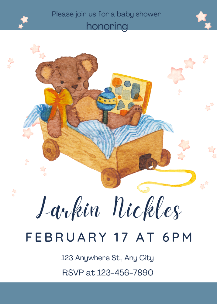 Brown bear in a wagon