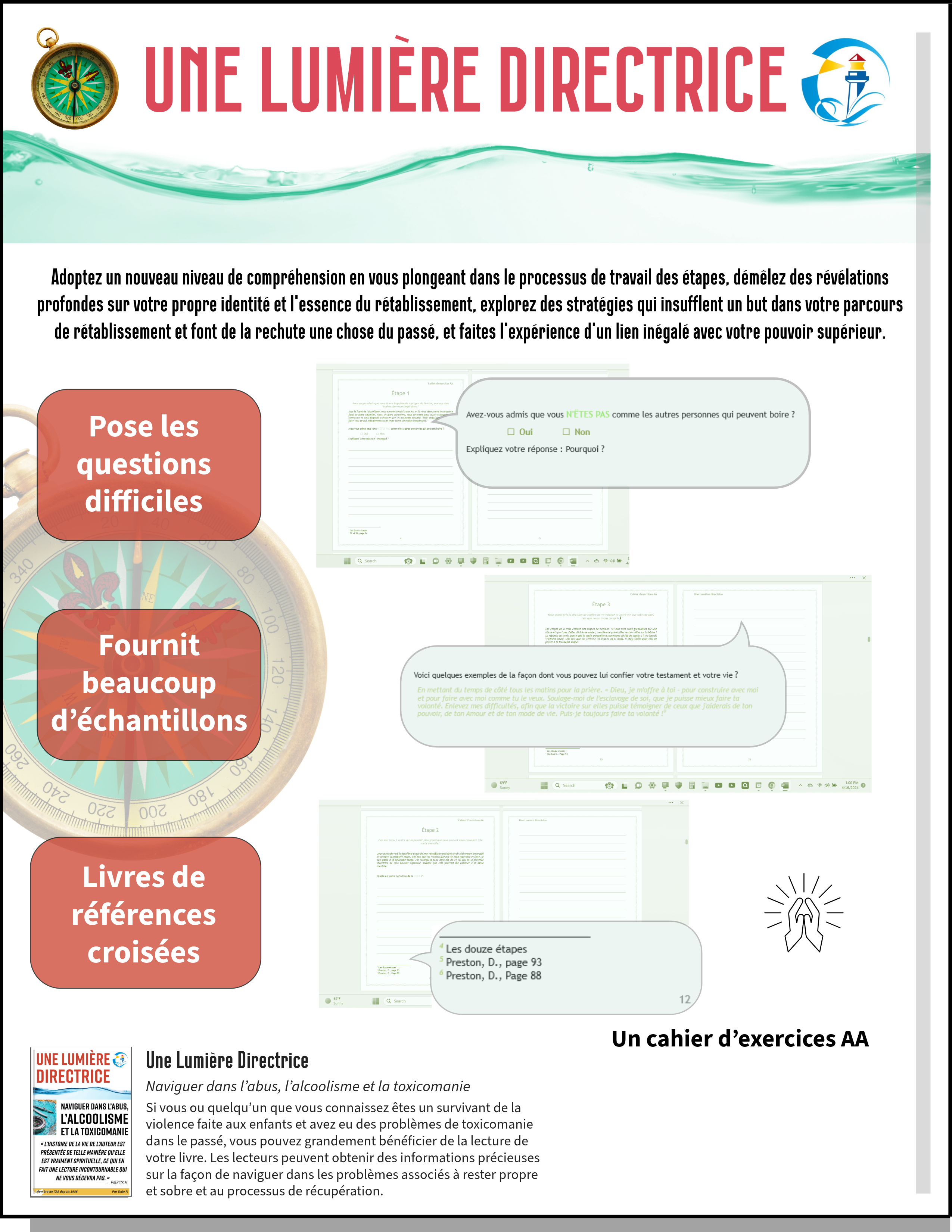 (French) A Guiding Light AA Workbook