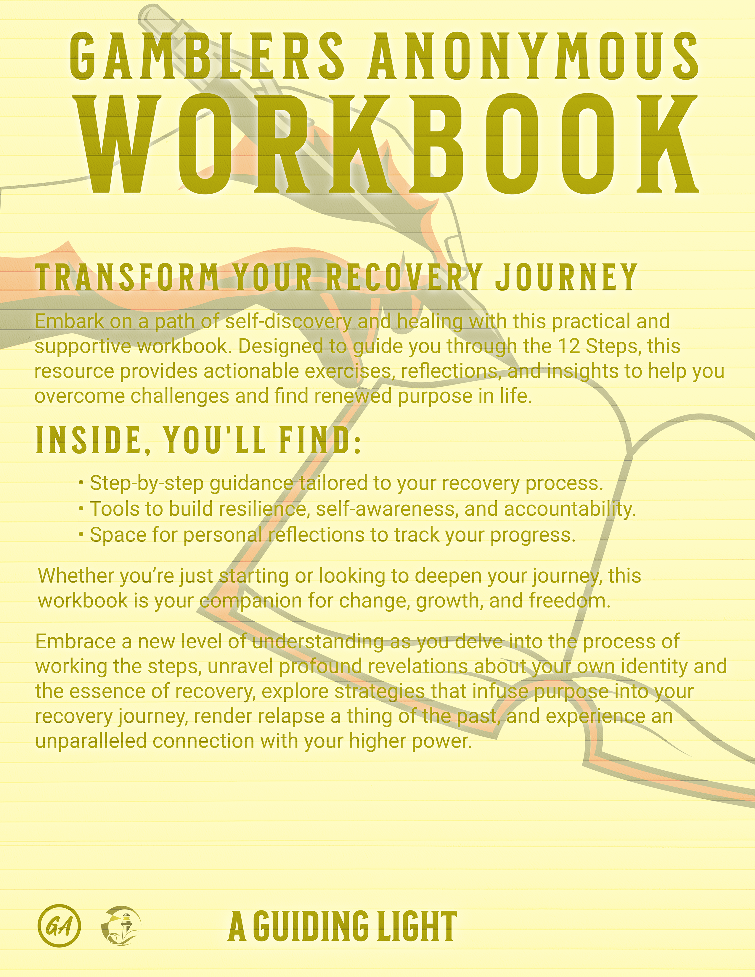 A Guiding Light GA Workbook - Your Personal Guide to the 12 Steps of Gamblers Anonymous