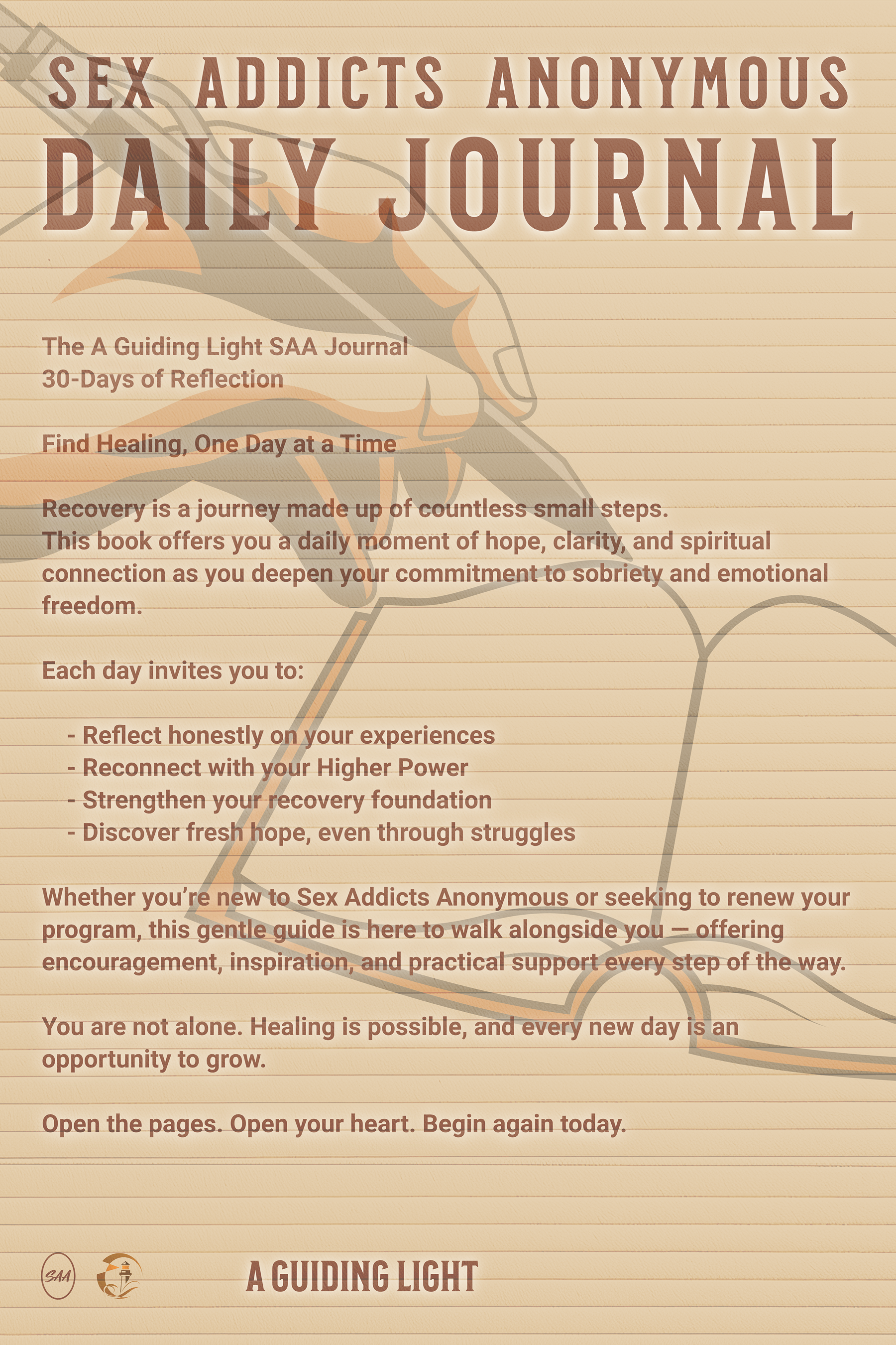 A Guiding Light SAA Daily Journal - 30-Days of Reflection for Sex Addicts Anonymous