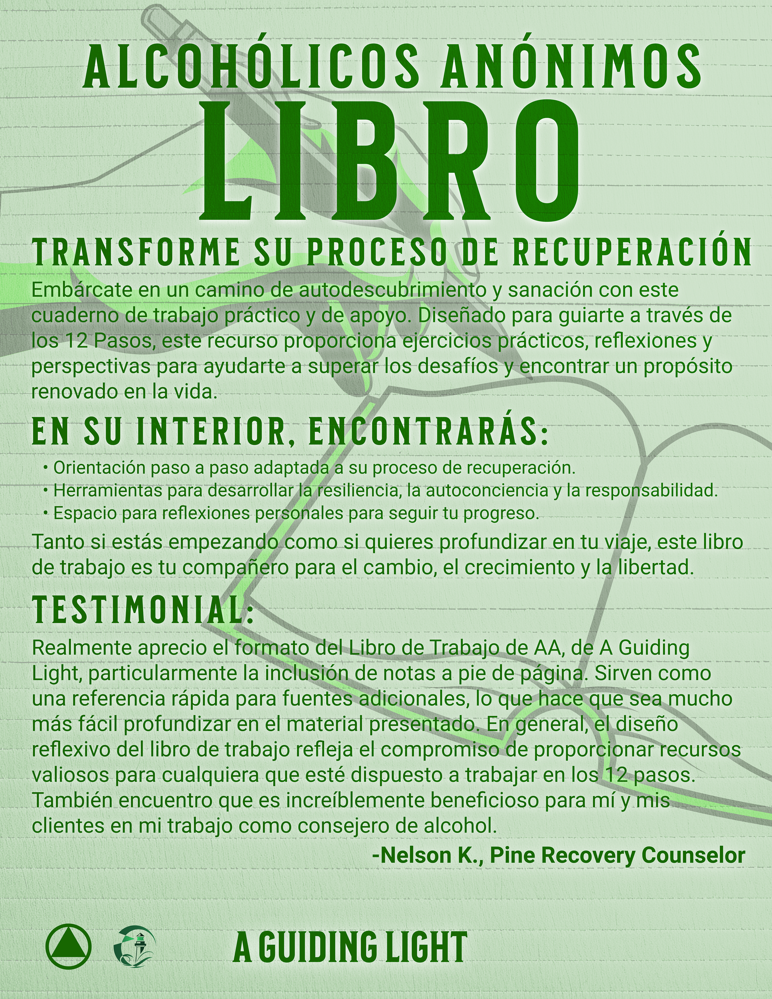 (Spanish) A Guiding Light AA Workbook