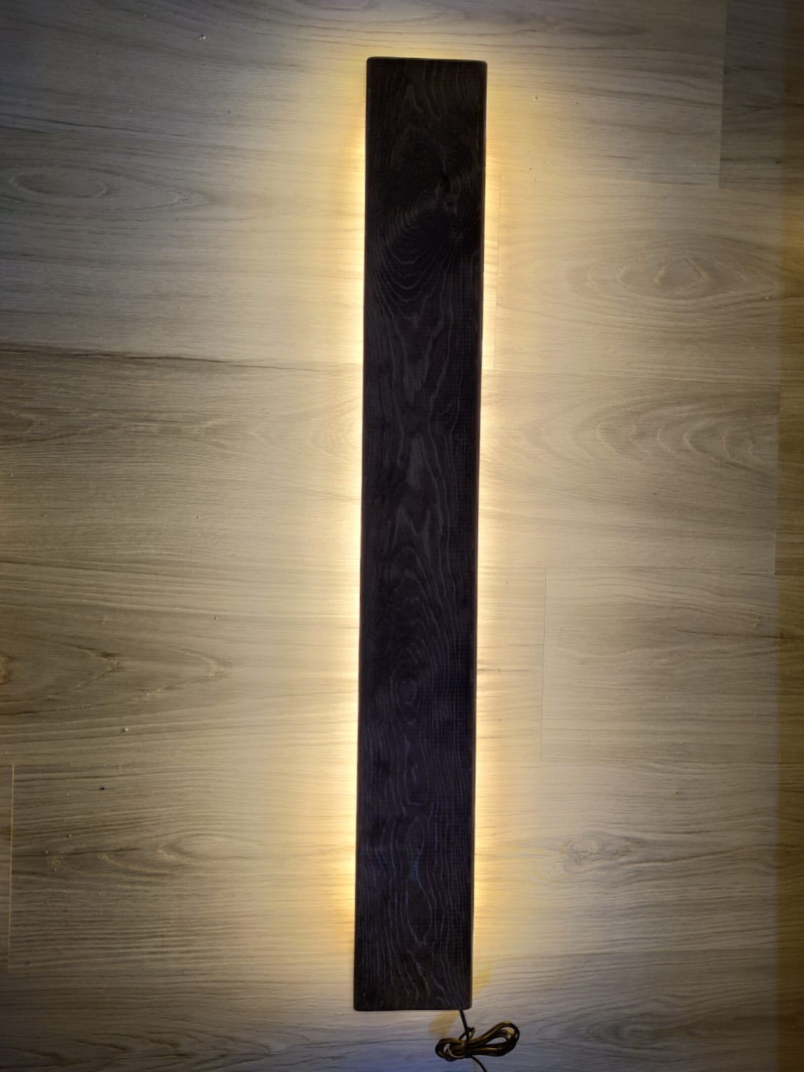 Wooden Wall Sconce Handmade Minimalist Wooden Linear Wall Lamp Wood Wall Led Light Luminaire