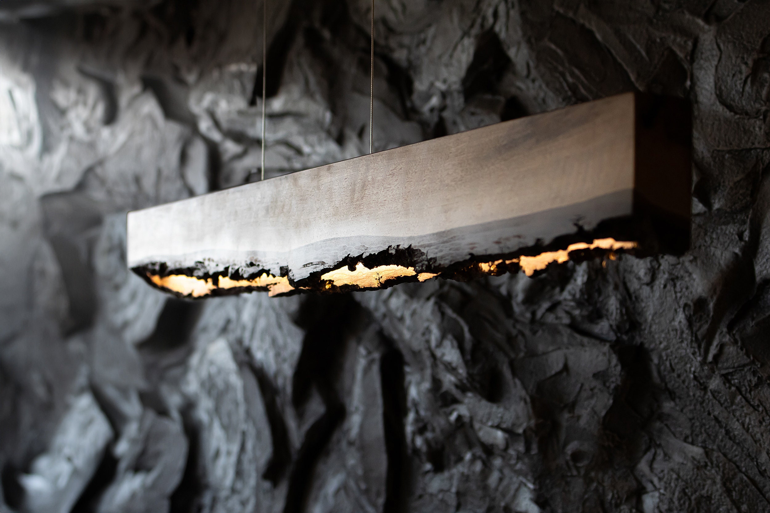 Wood linear chandelier wooden suspension lighting modern linear light wooden linear pendant sleek wooden fixture