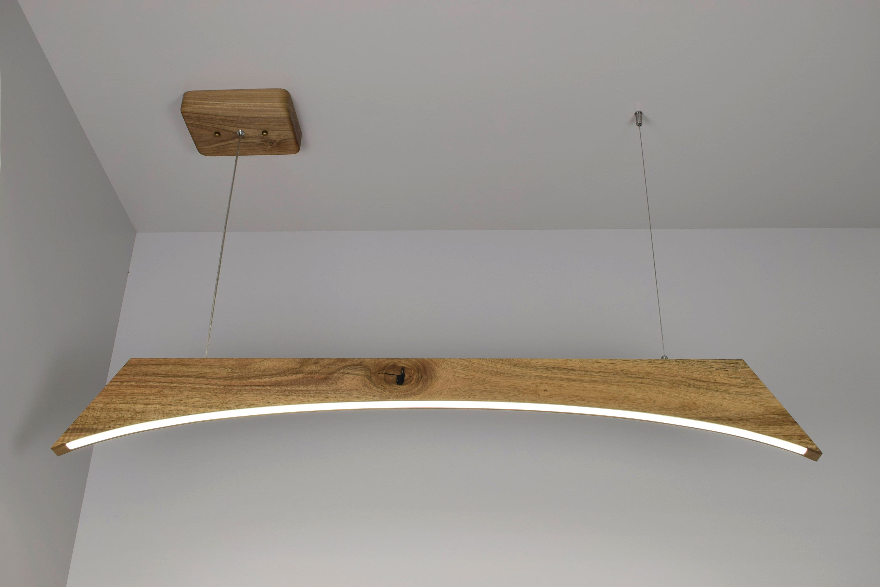 Kitchen Island Lamp Ceiling Mount Wood Pendant Lighting Led Lamp Dining Room Light pendant linear lamp Modern Wooden Suspension Chandelier