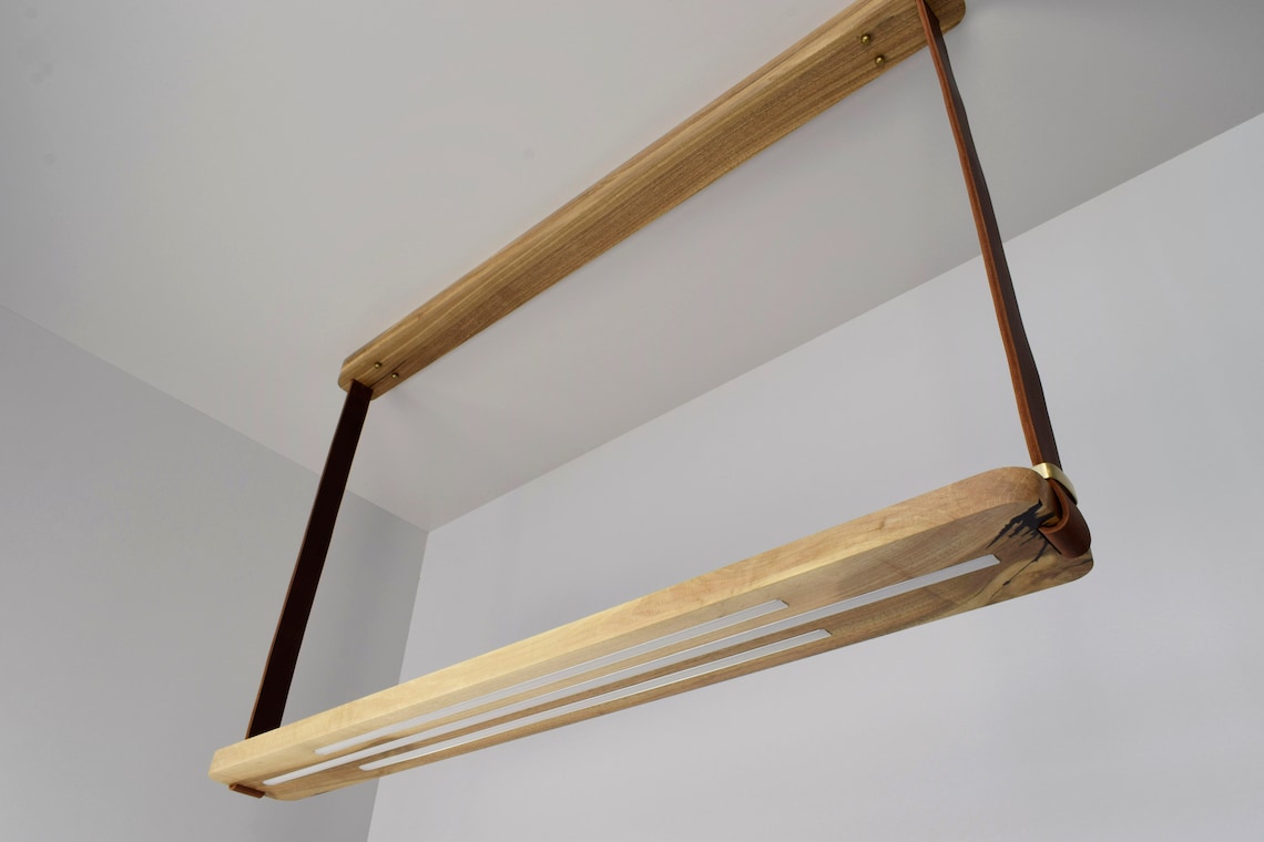 Pendant Linear Lamp Kitchen Island Lamp Ceiling Mount Wood Pendant Lighting Led Lamp Dining Room Light Modern Wooden Suspension Chandelier