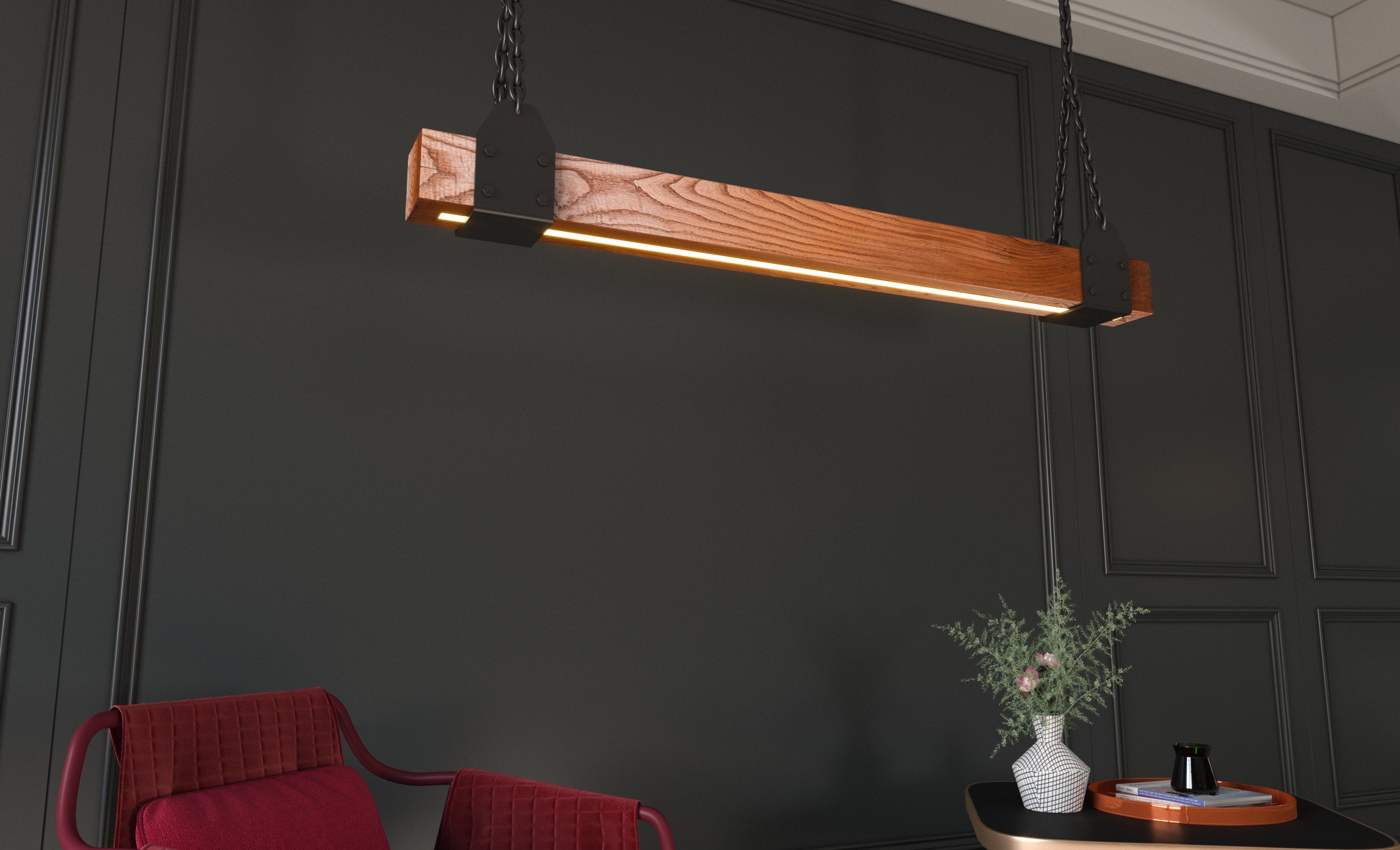 PAIRS Wood Light  Decorative Wood Lighting Wooden Pendant Light Wood Lights Wood Light Chandelier Linear Lighting Handmade