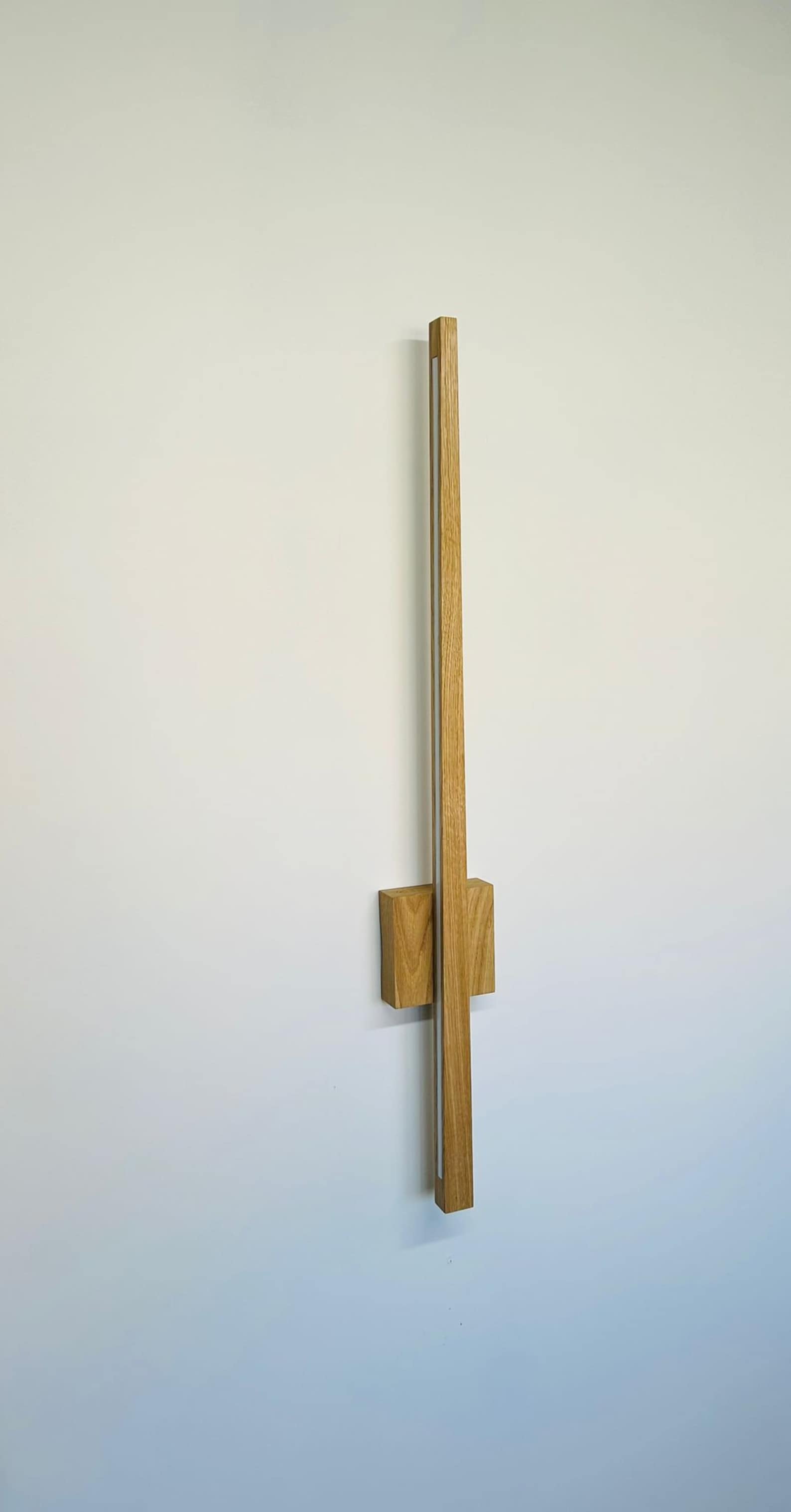 Modern Wooden led Oak Wall Linear lamp Handmade Wooden Lamp