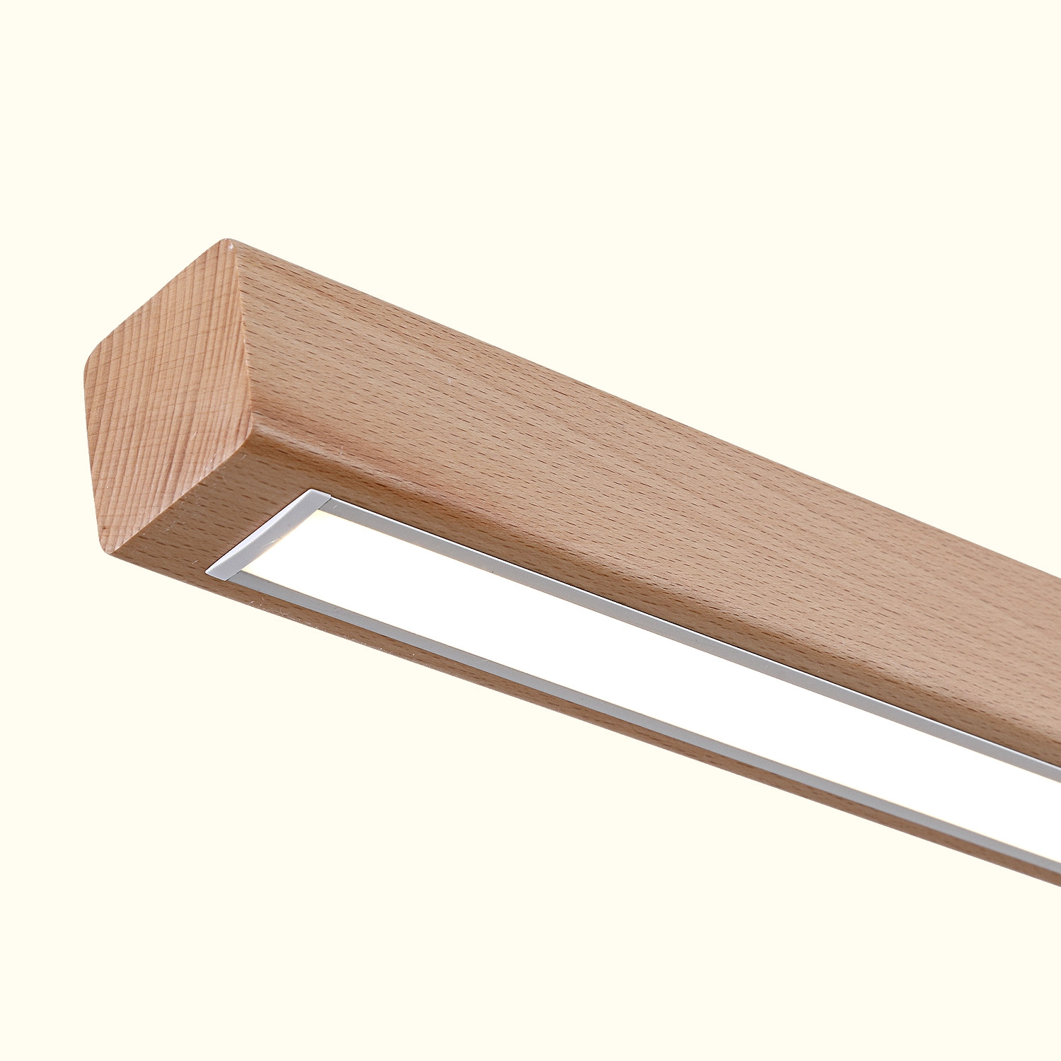 Real Wood Hanging Lamp with Adjustable Color Temperature for Coffee Bar