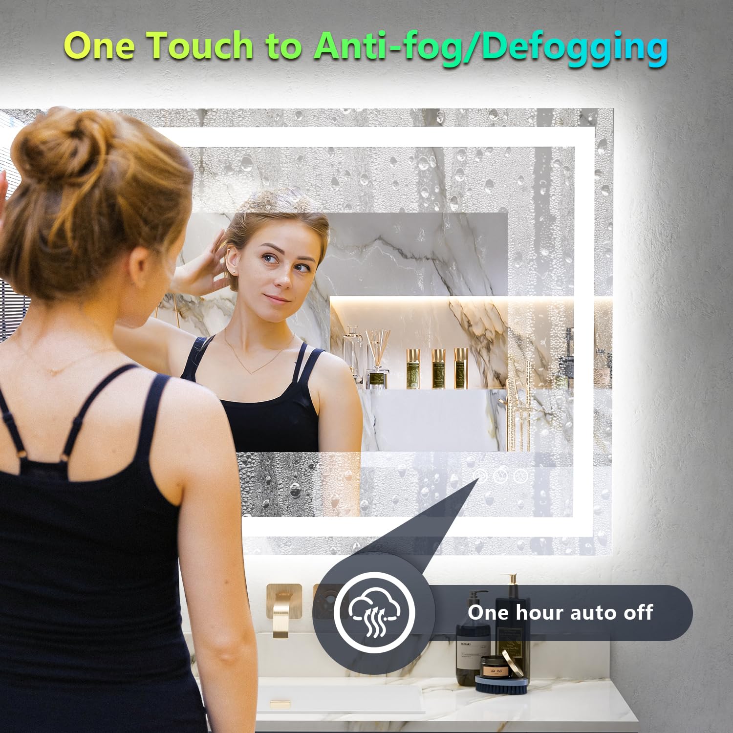 RGB LED Bathroom Vanity Mirror for Dressing Table